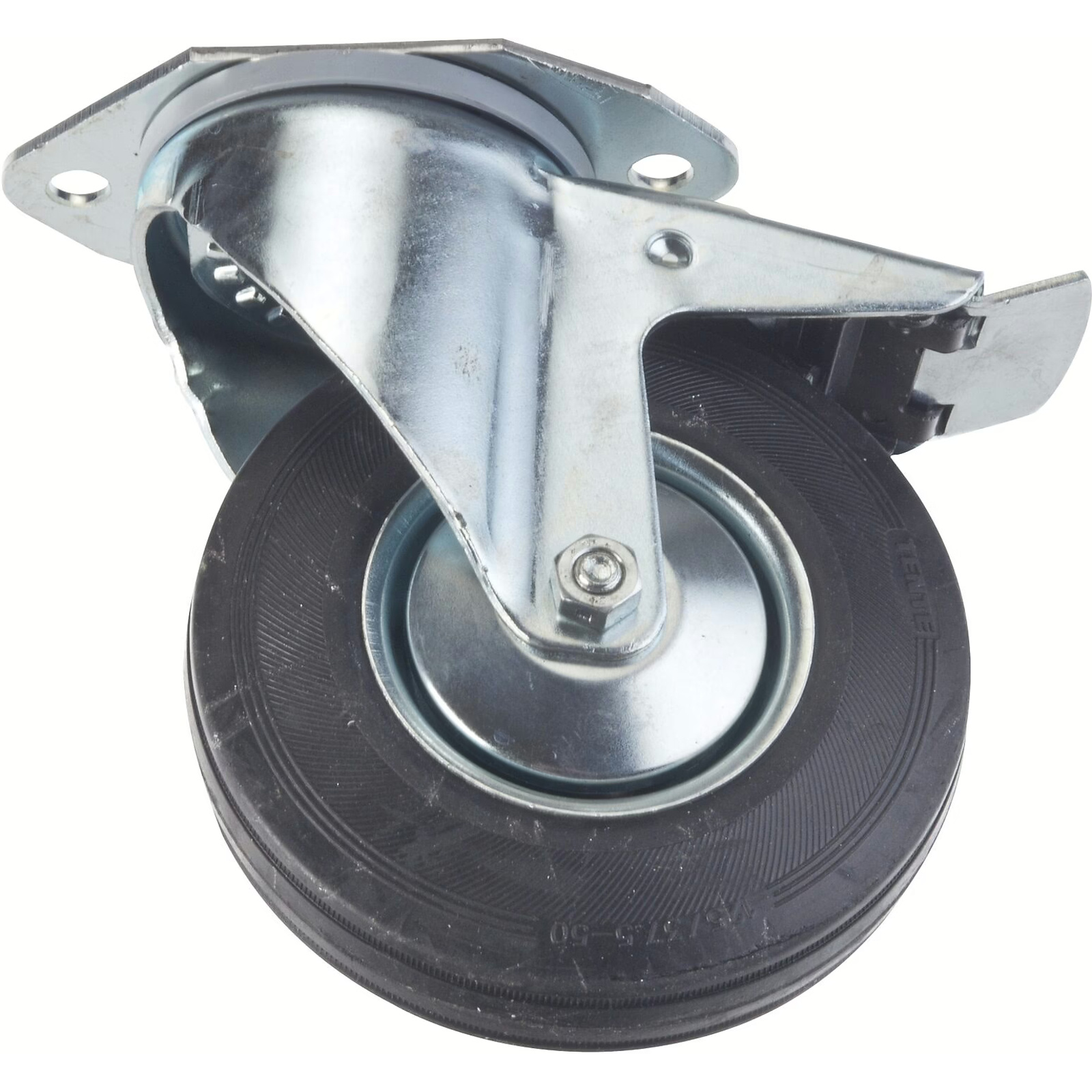 Galet pivotant avec frein de blocage Ø125 mm pour servantes HAZET 172HD HAZET - 172-011