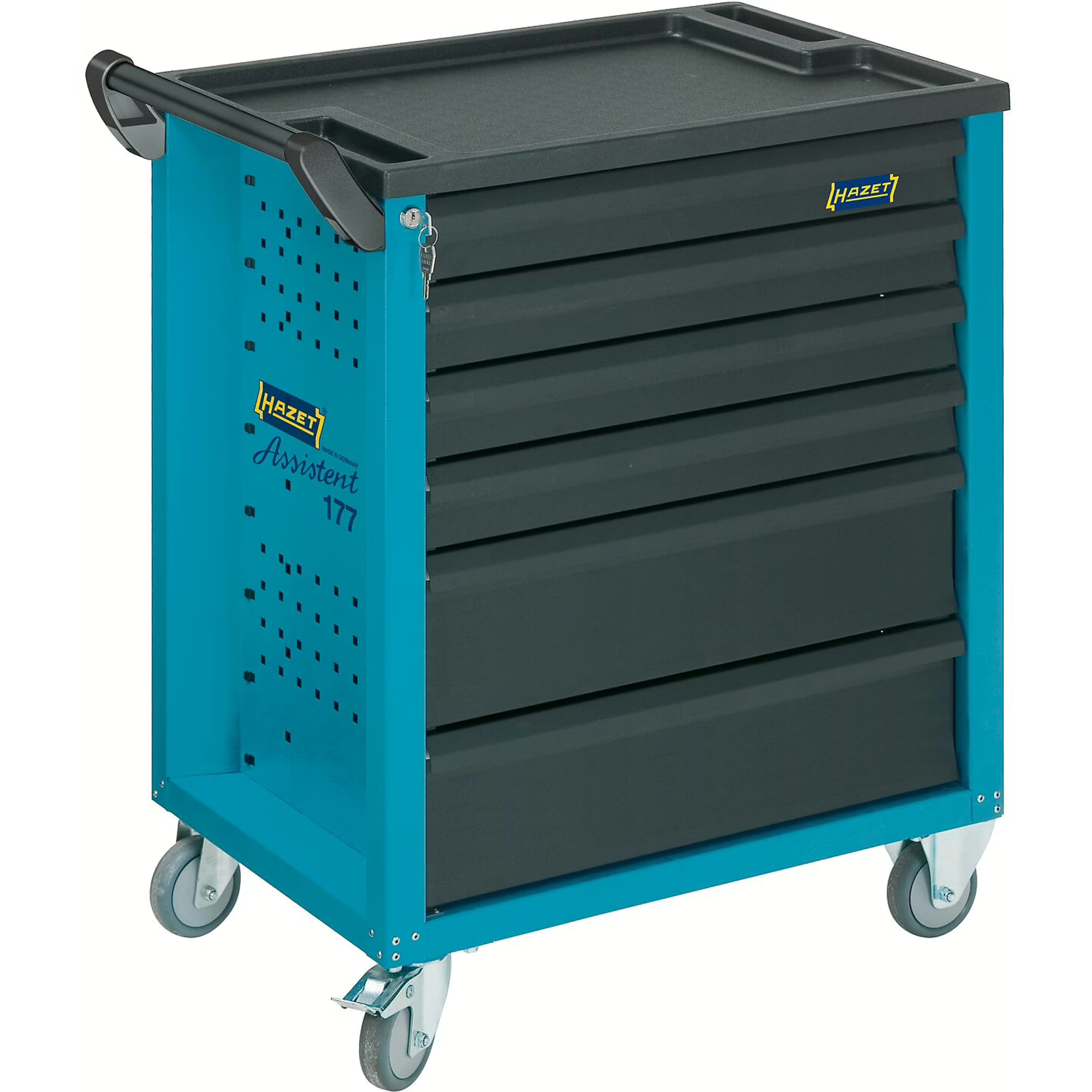 Servante d’atelier 6 tiroirs 780 x 498 x 915 mm bleu HAZET HAZET - 177-6