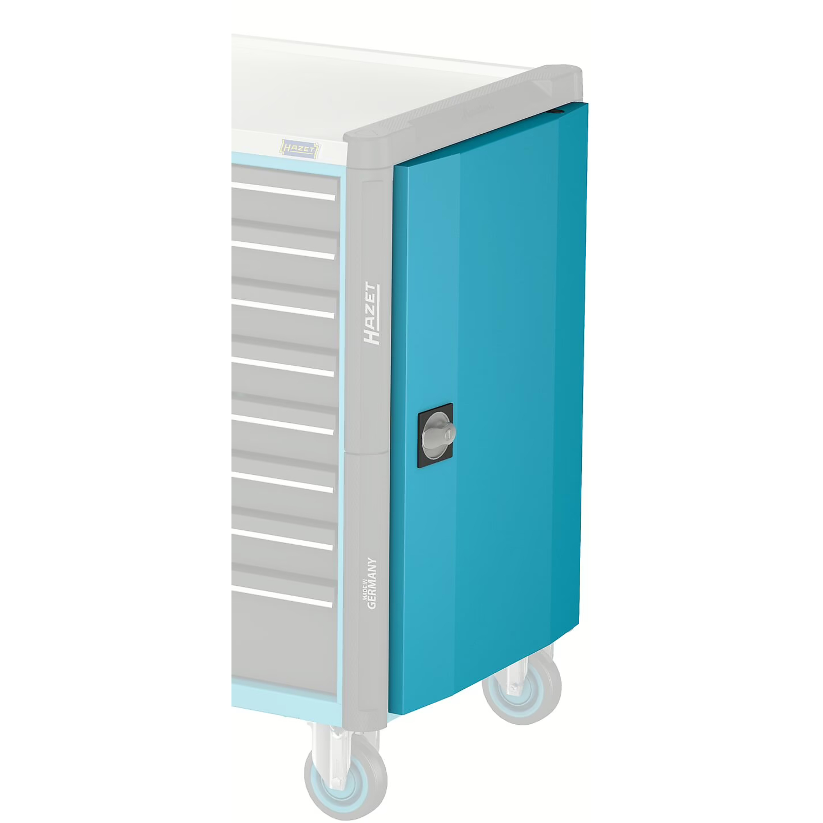 Porte latérale verrouillable 806 x 539 x 58 mm avec 2 clés pour servante d’atelier 179NXXL-8D HAZET - 179N-21D