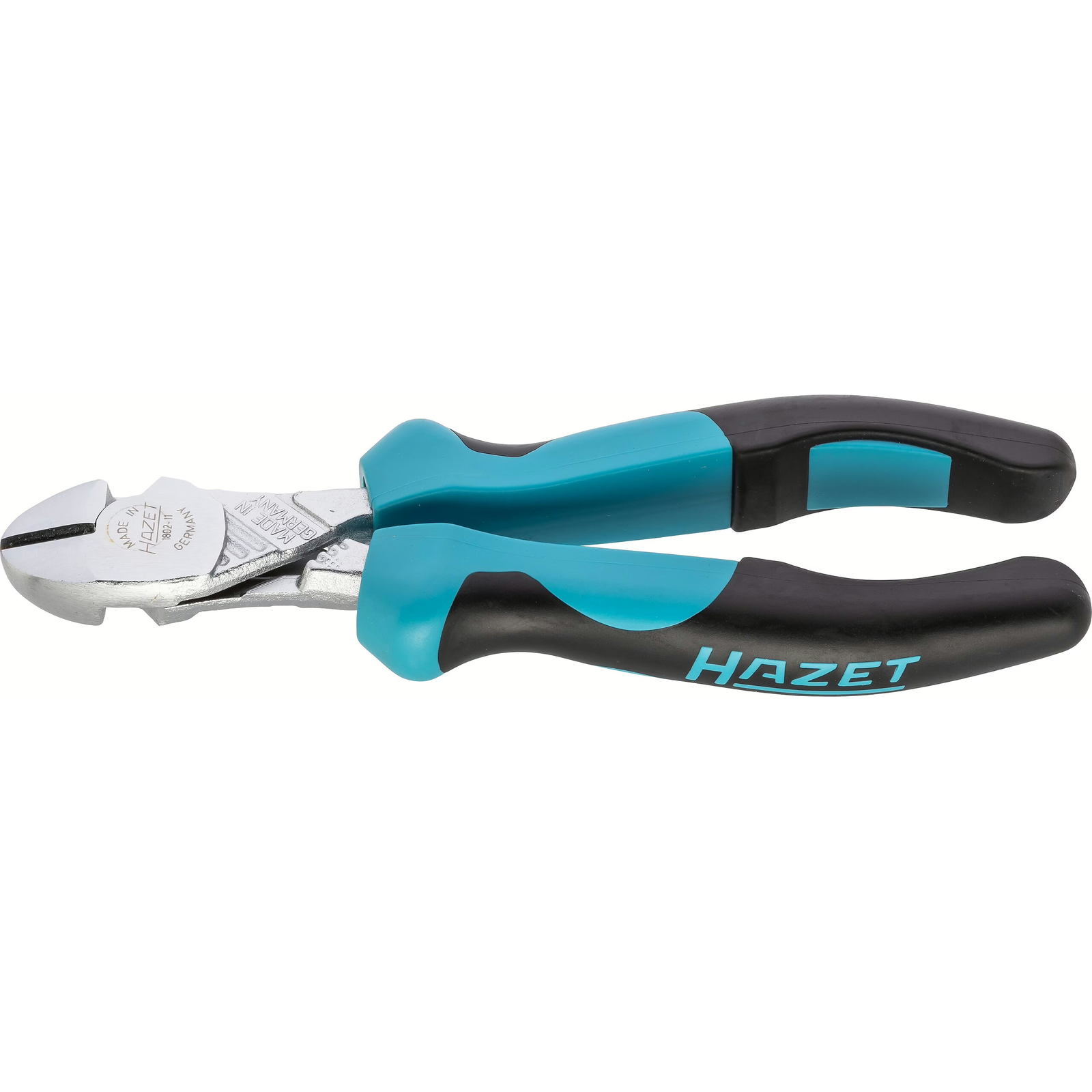 Pince coupante diagonale 160 mm manches bimatières bleu/noir HAZET - 1802-11