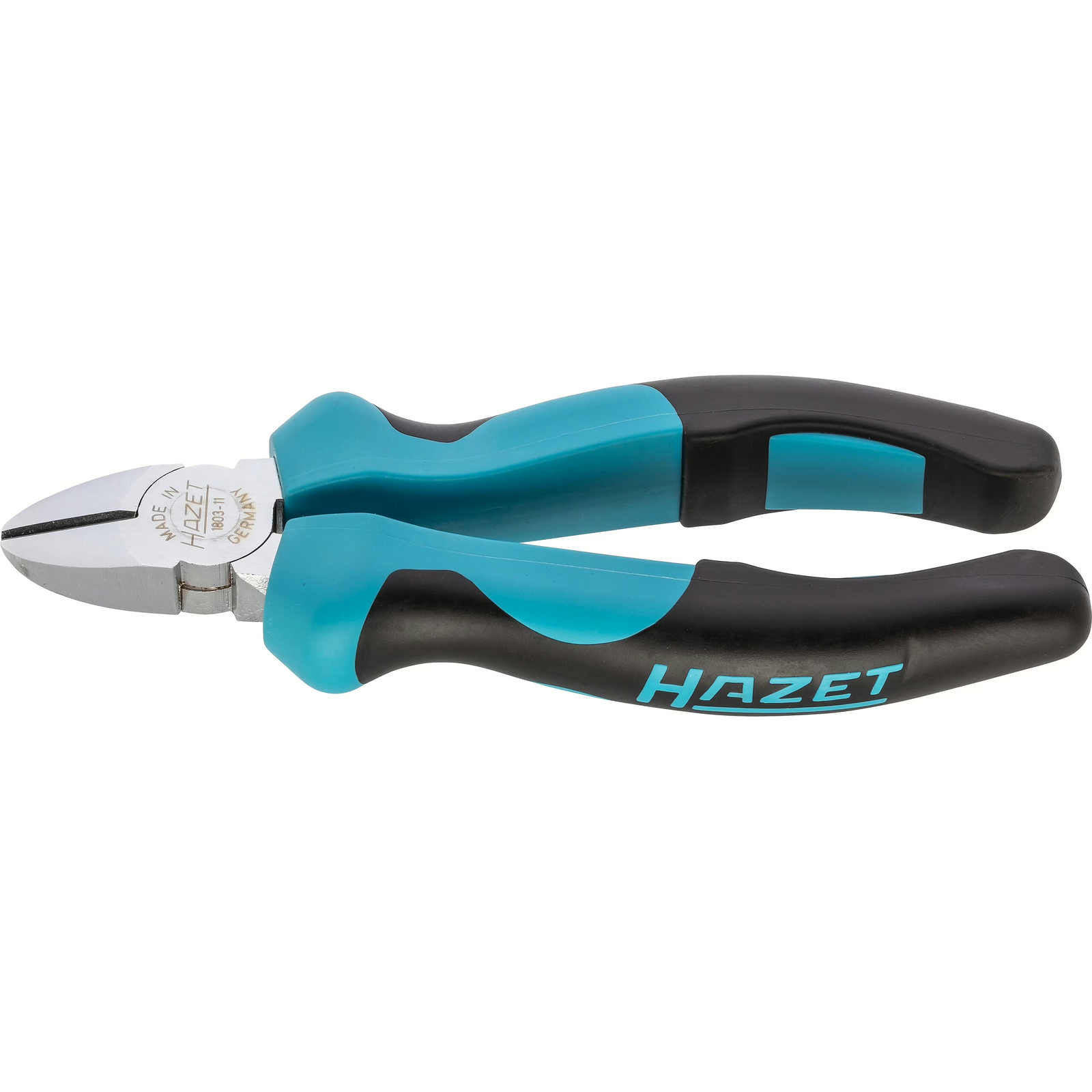 Pince coupante diagonale 145 mm manches bimatières bleu/noir HAZET - 1803-11