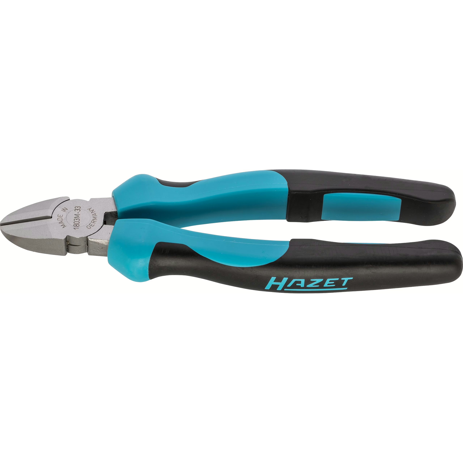Pince coupante diagonale 180 mm manches bimatières bleu/noir HAZET - 1803M-33