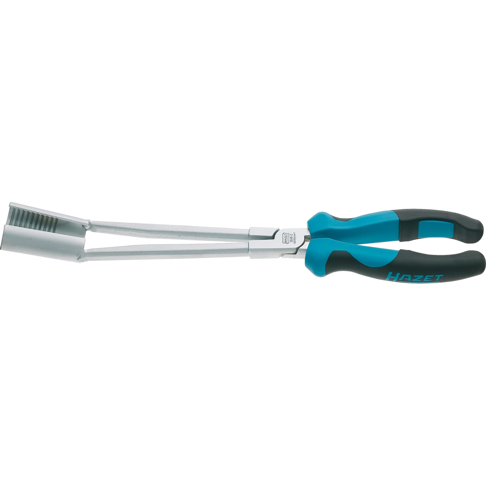 Pince cosses de bougie droites 290 mm manches bimatières bleu/noir HAZET - 1849-2