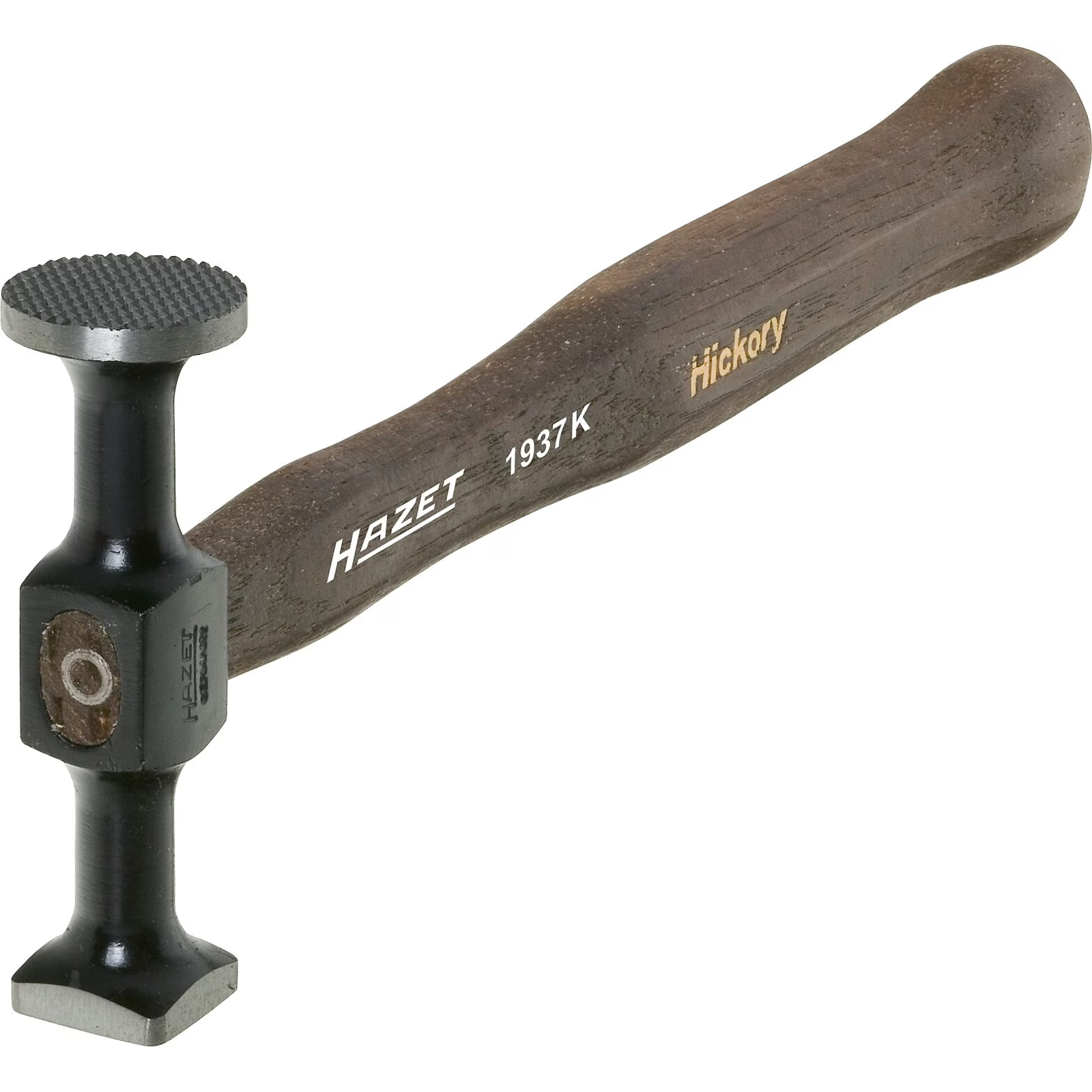 Marteau à débosseler face ronde quadrillée 103 mm manche caryer 305 mm HAZET - 1937K