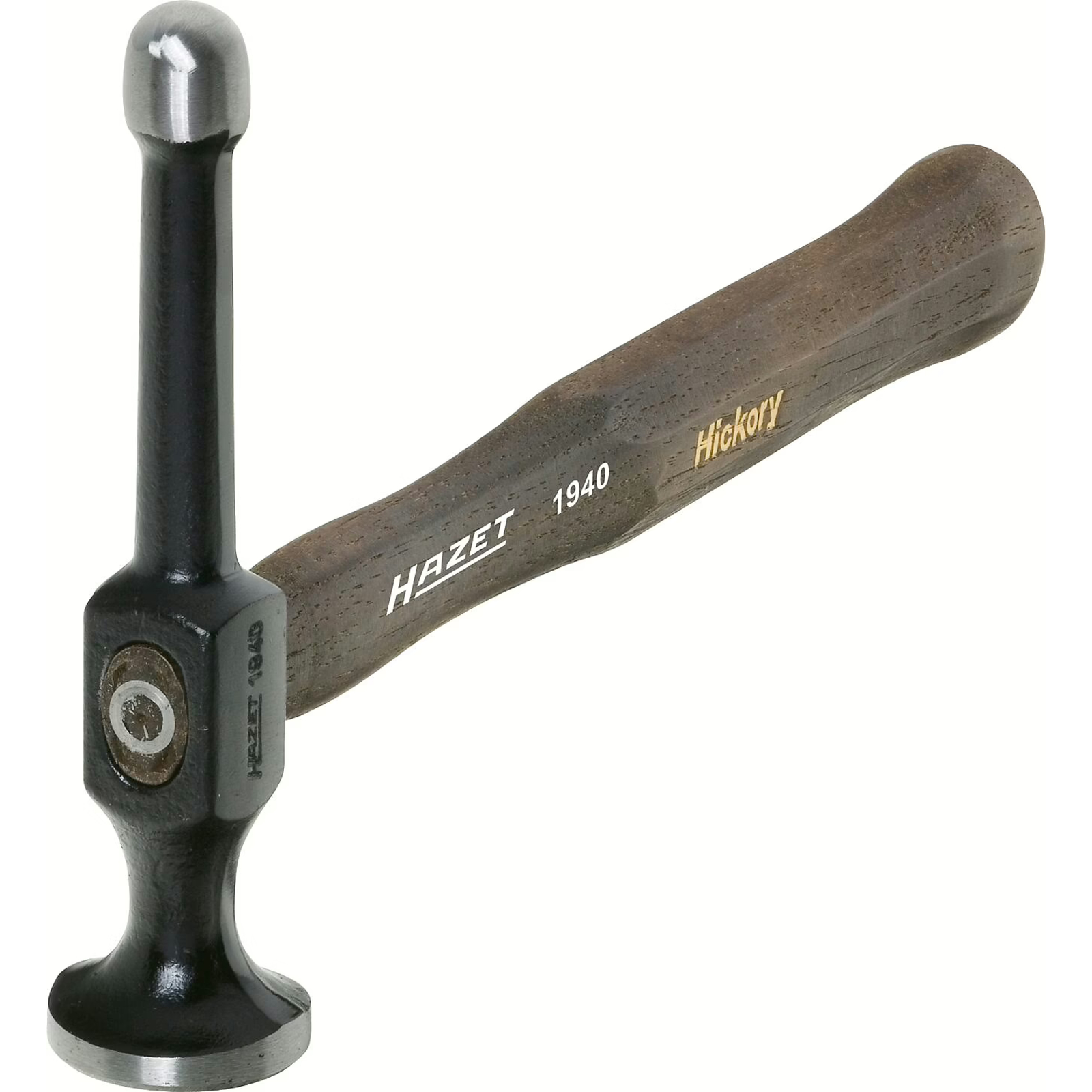 Marteau à débosseler 309 mm face ronde boule manche caryer HAZET - 1940