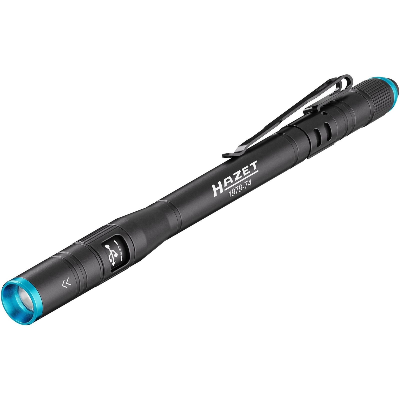 Lampe stylo LED focalisable 500 lm 158 mm avec batterie rechargeable HAZET - 1979-74