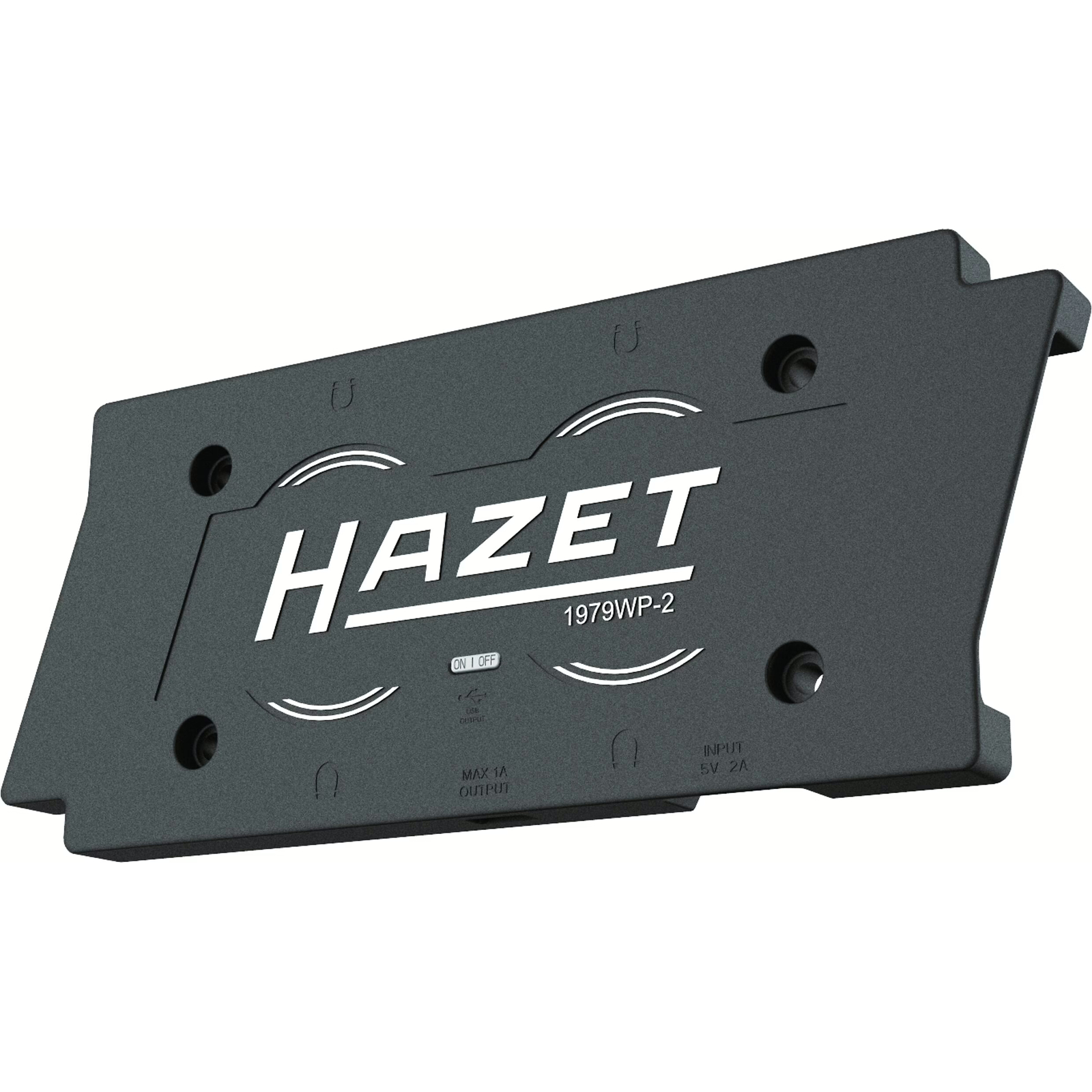 Double disque de chargement sans fil 2 emplacements USB-C avec bloc alimentation 5V HAZET - 1979WP-2