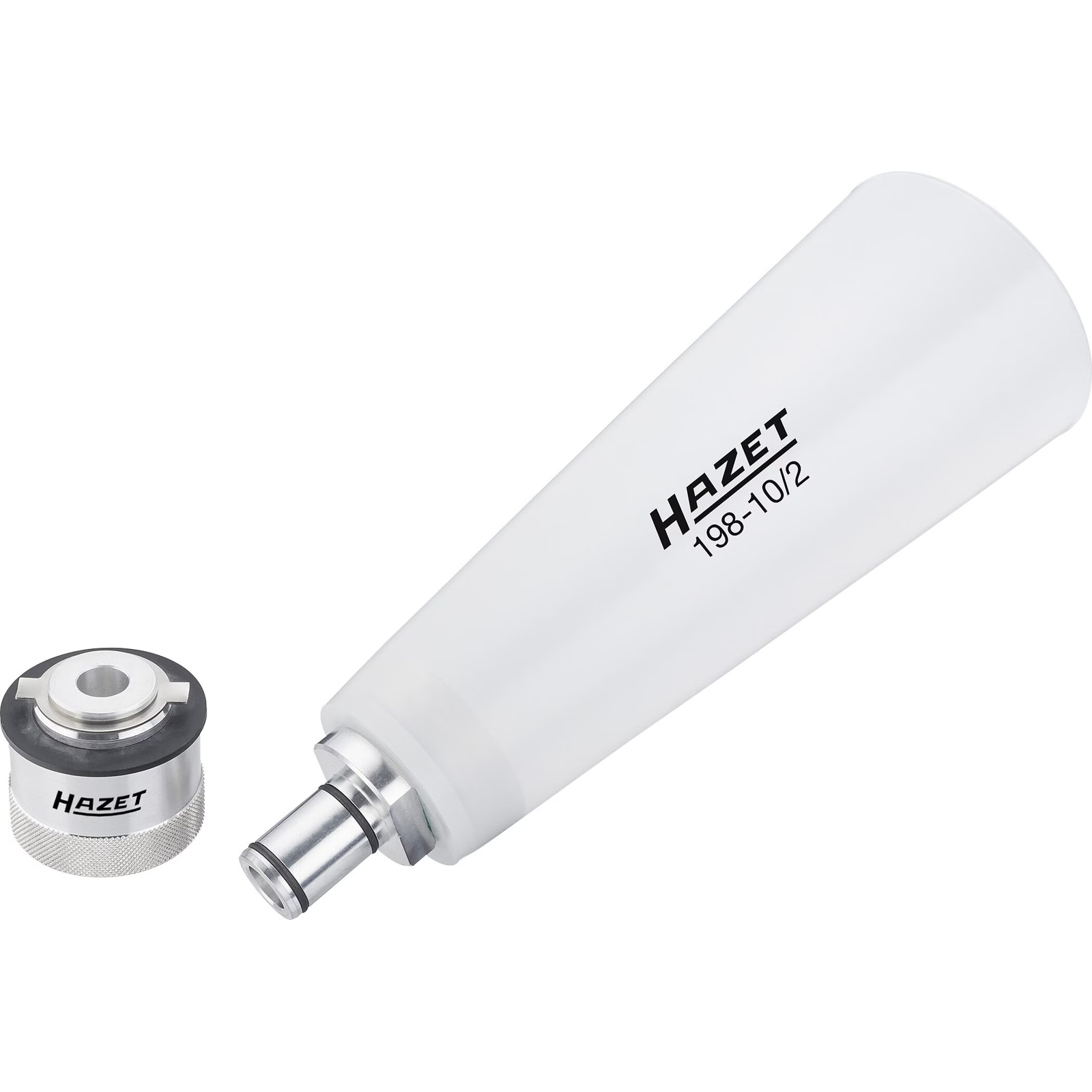 Entonnoir huile moteur 2 pièces avec adaptateur aluminium universel HAZET - 198-10/2
