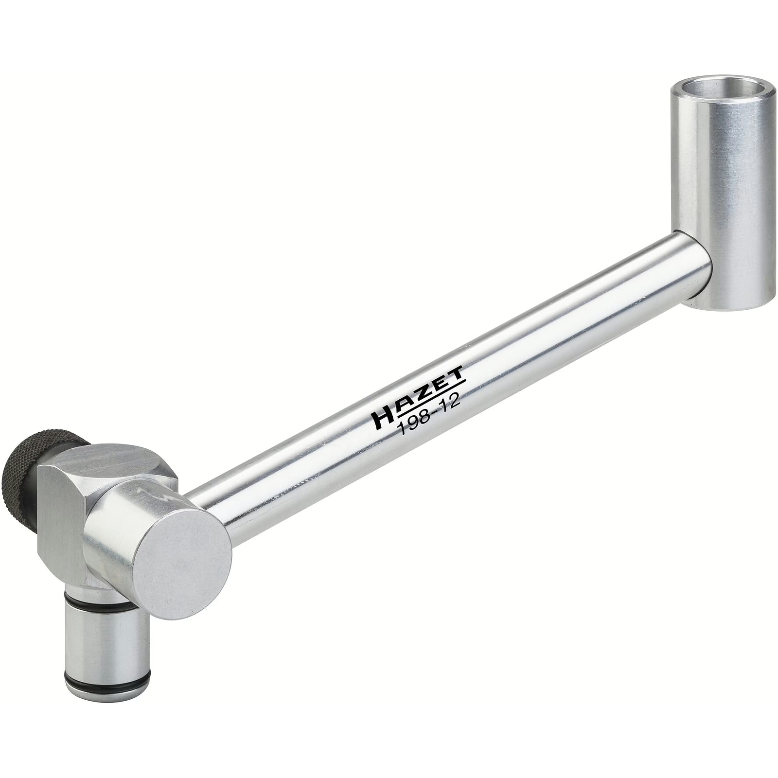 Adaptateur remplissage huile moteur coudé aluminium pour orifices difficiles HAZET - 198-12