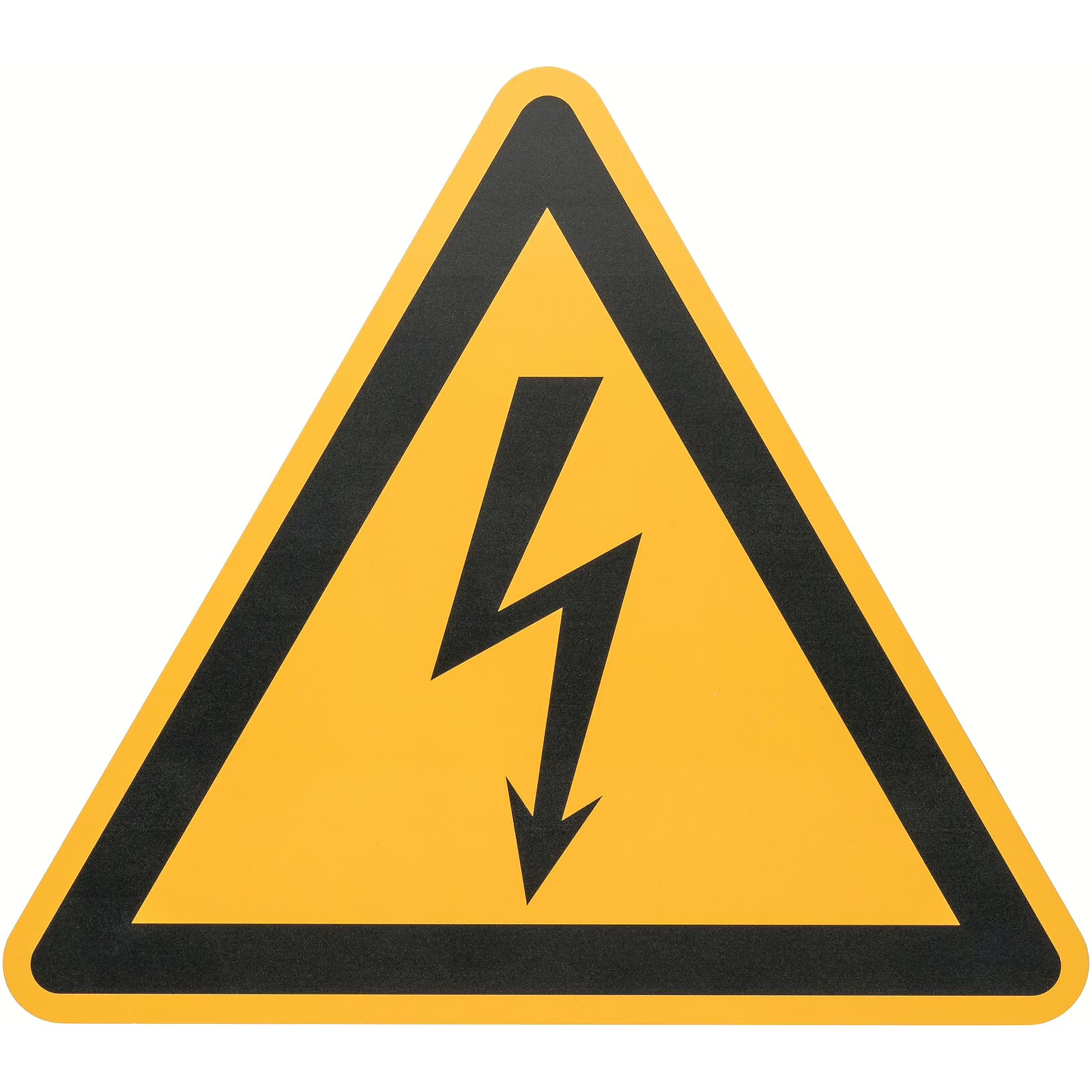 Plaque d'avertissement triangulaire 300 mm plastique jaune symbole éclair HAZET - 200-1