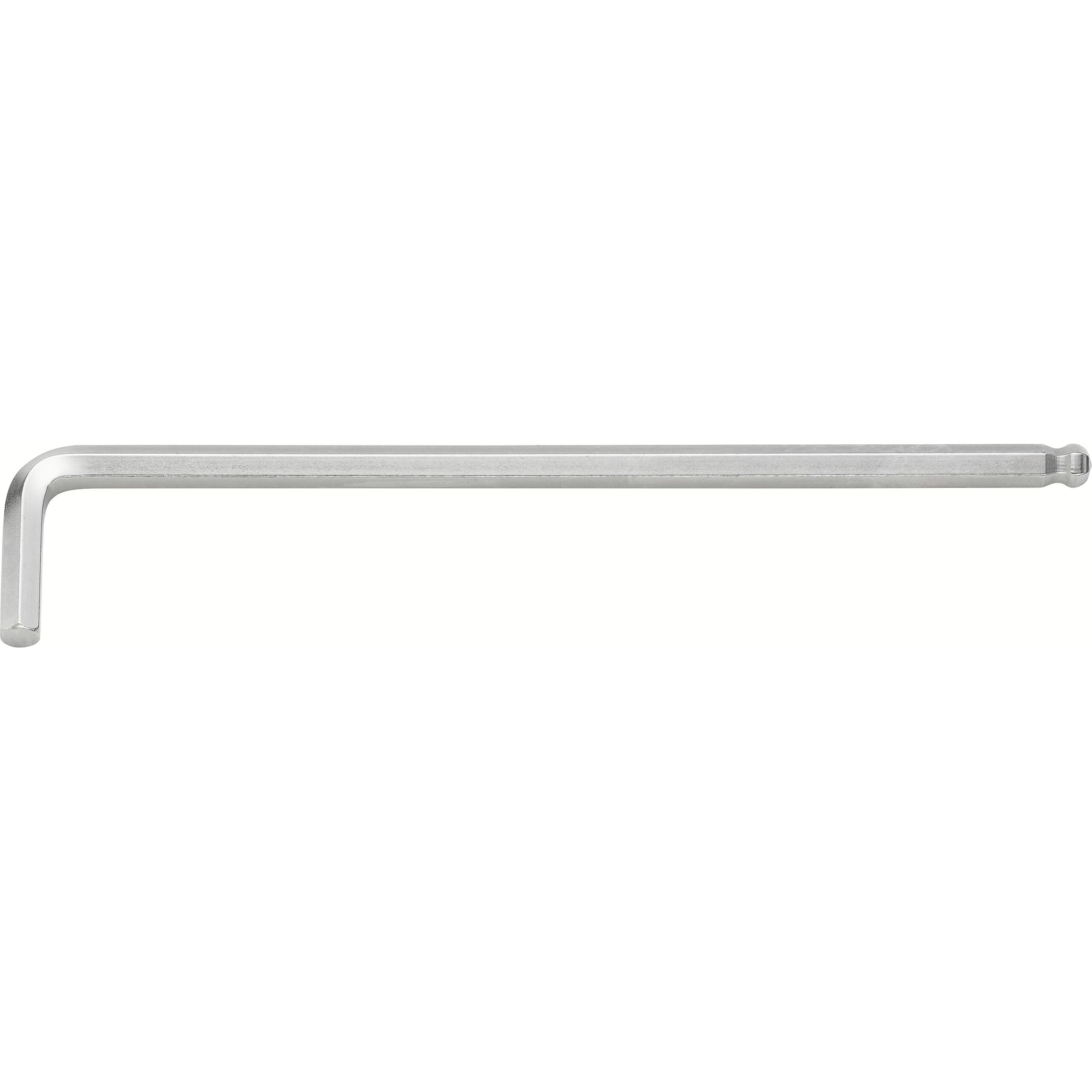 Clé mâle coudée 7 mm tête sphérique extra-longue profil six pans intérieurs HAZET - 2105LG-07