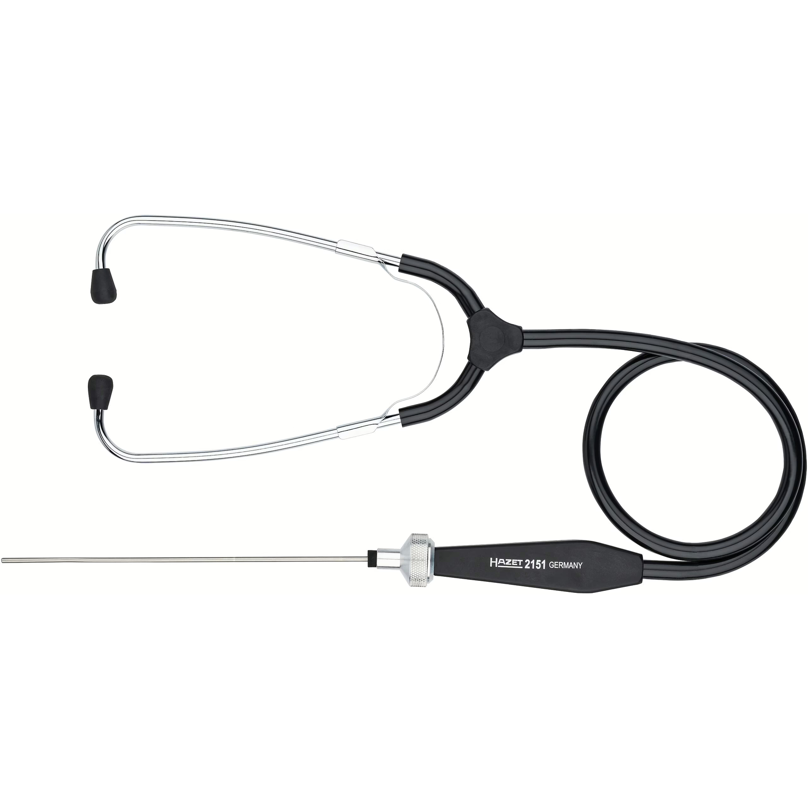 Stéthoscope localisation pièces défectueuses 1080 mm pointe acier 180 mm HAZET - 2151