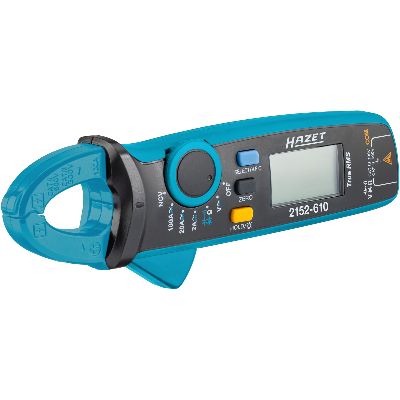 Pince ampèremétrique numérique 34 x 60 x 175 mm avec multimètre et testeur tension sans contact HAZET - 2152-610