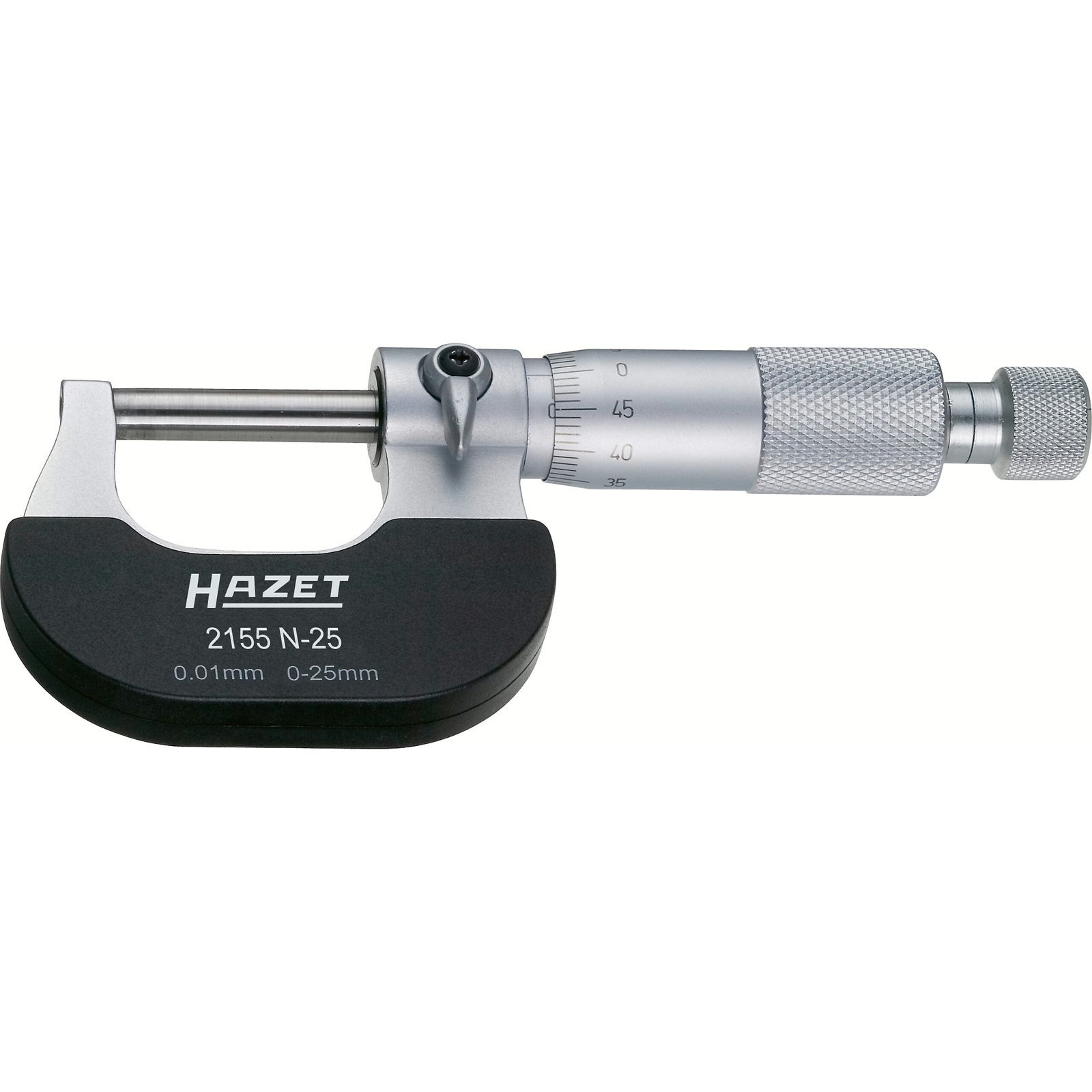 Micromètre de précision 0-25 mm avec coffret en bois HAZET - 2155N-25