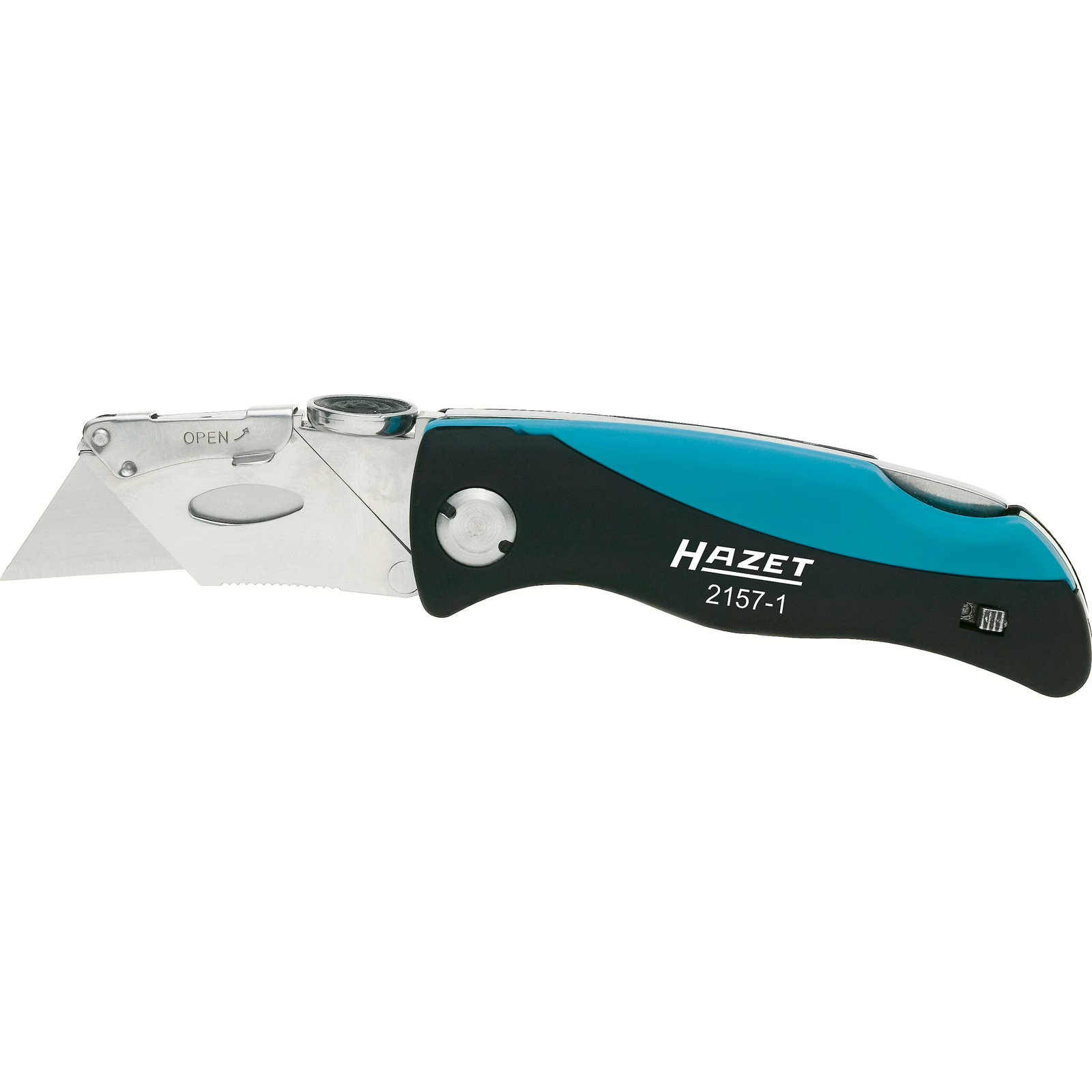 Couteau pliant 159,9 mm 5 lames rechange manche ABS HAZET - 2157-1