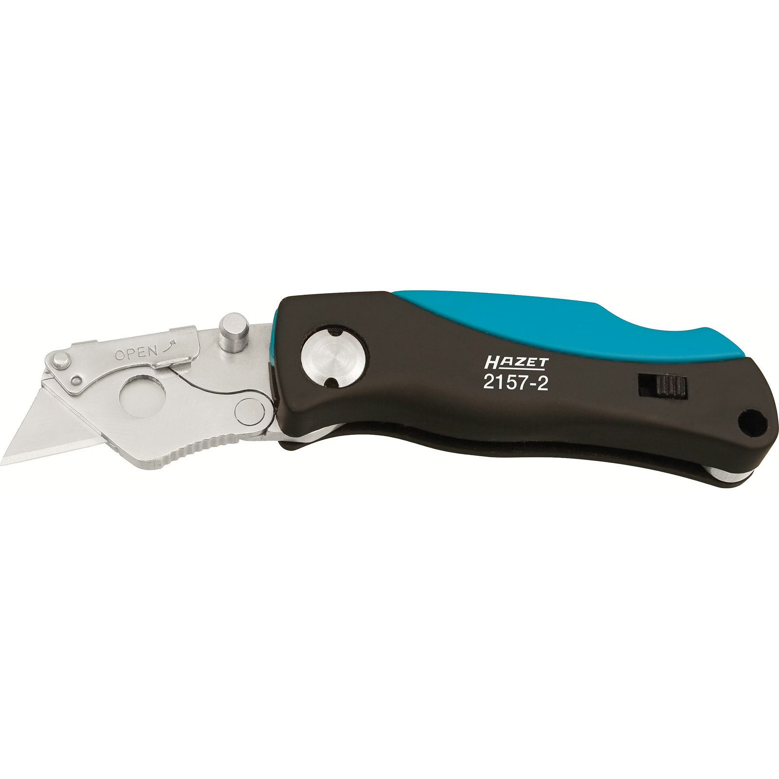 Mini-couteau pliant 100 mm avec 5 lames de rechange manche ABS HAZET - 2157-2