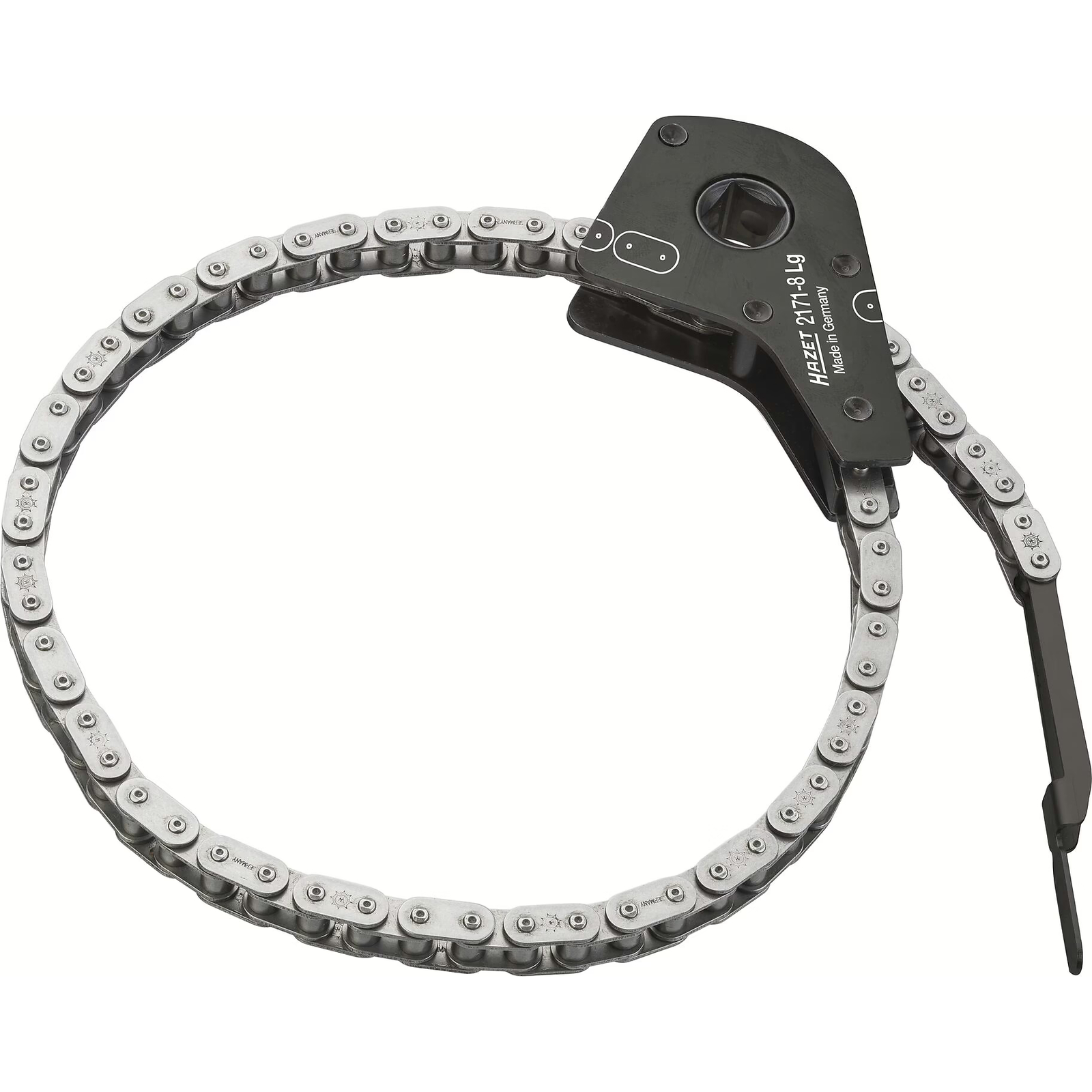 Chaîne manuelle pour filtres à huile carré creux 1/2 pouce 50-150 mm HAZET - 2171-8LG
