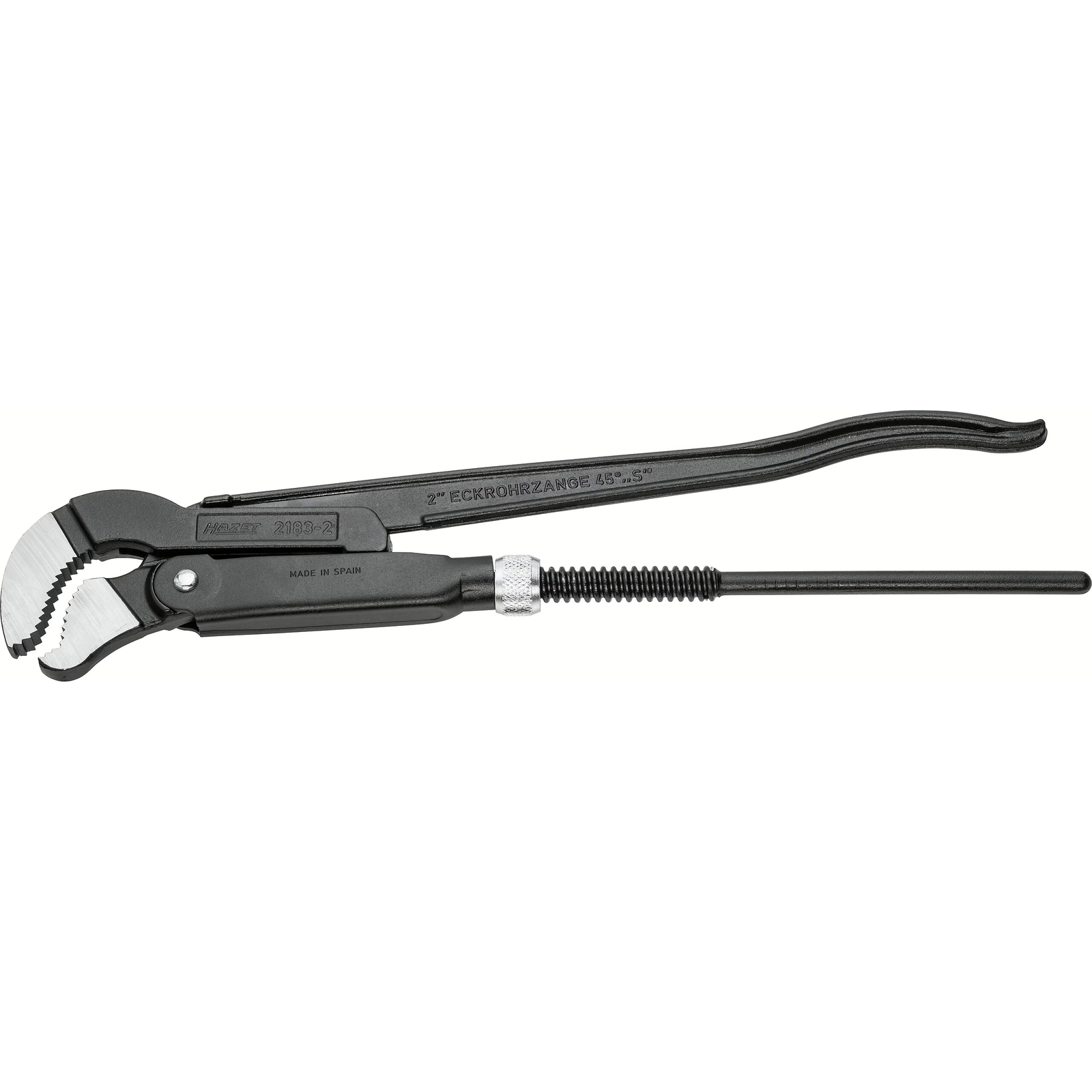 Clé serre-tubes forme suédoise capacité 65 mm avec revêtement poudre HAZET - 2183-2
