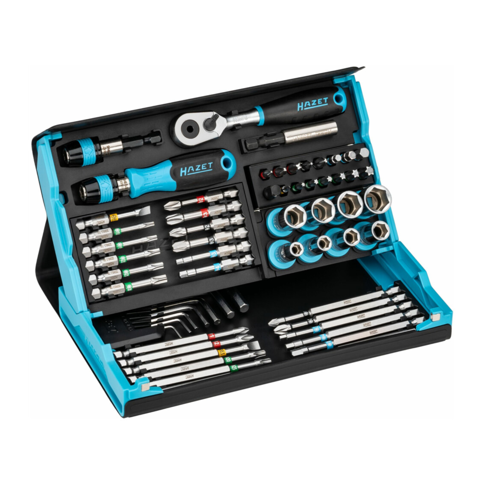 Jeu de clés à douilles hexagonales 1/4 pouce SmartCase HAZET - 2200SC-32