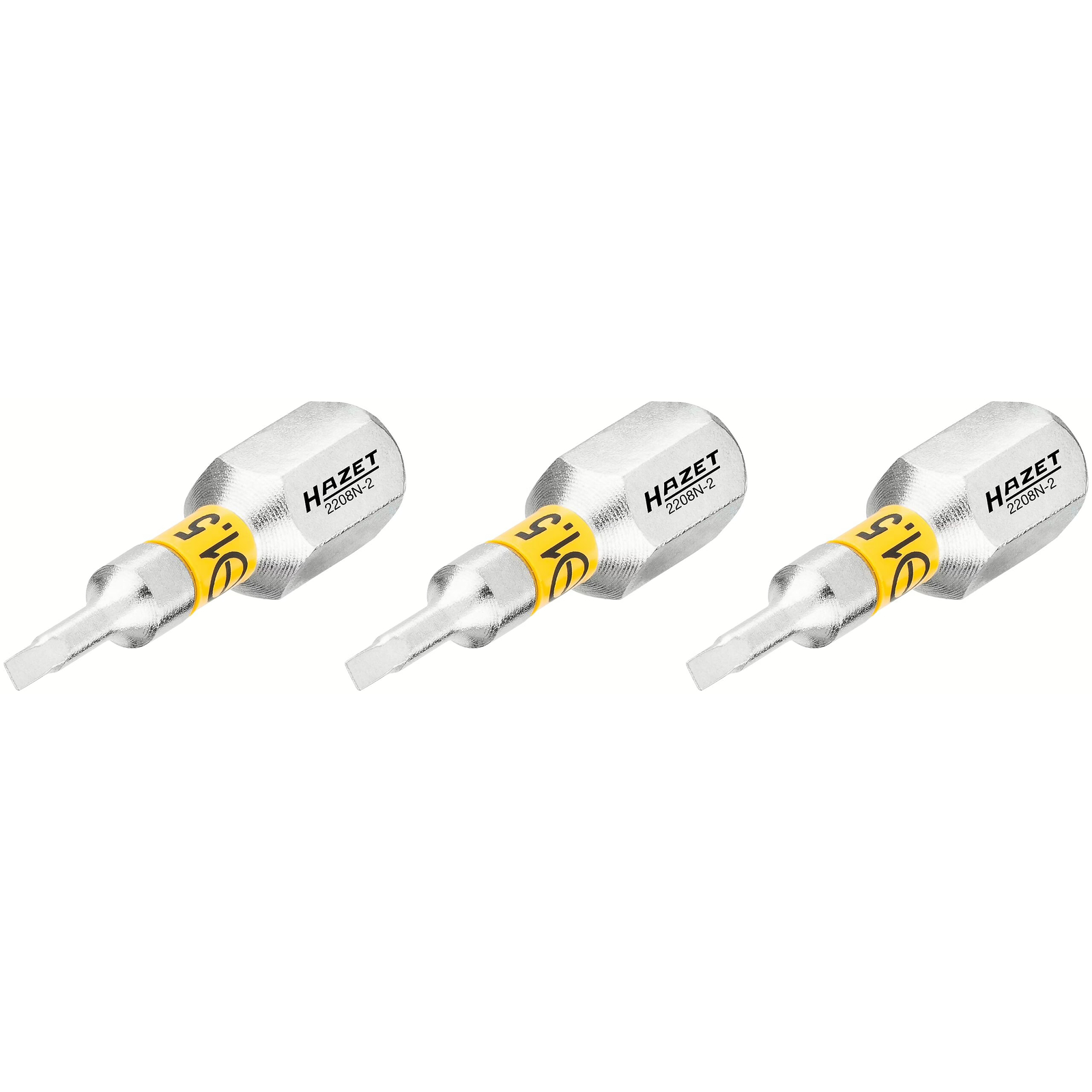 Embout-tournevis profil fente 0,4 x 1,5 mm hexagone massif 1/4