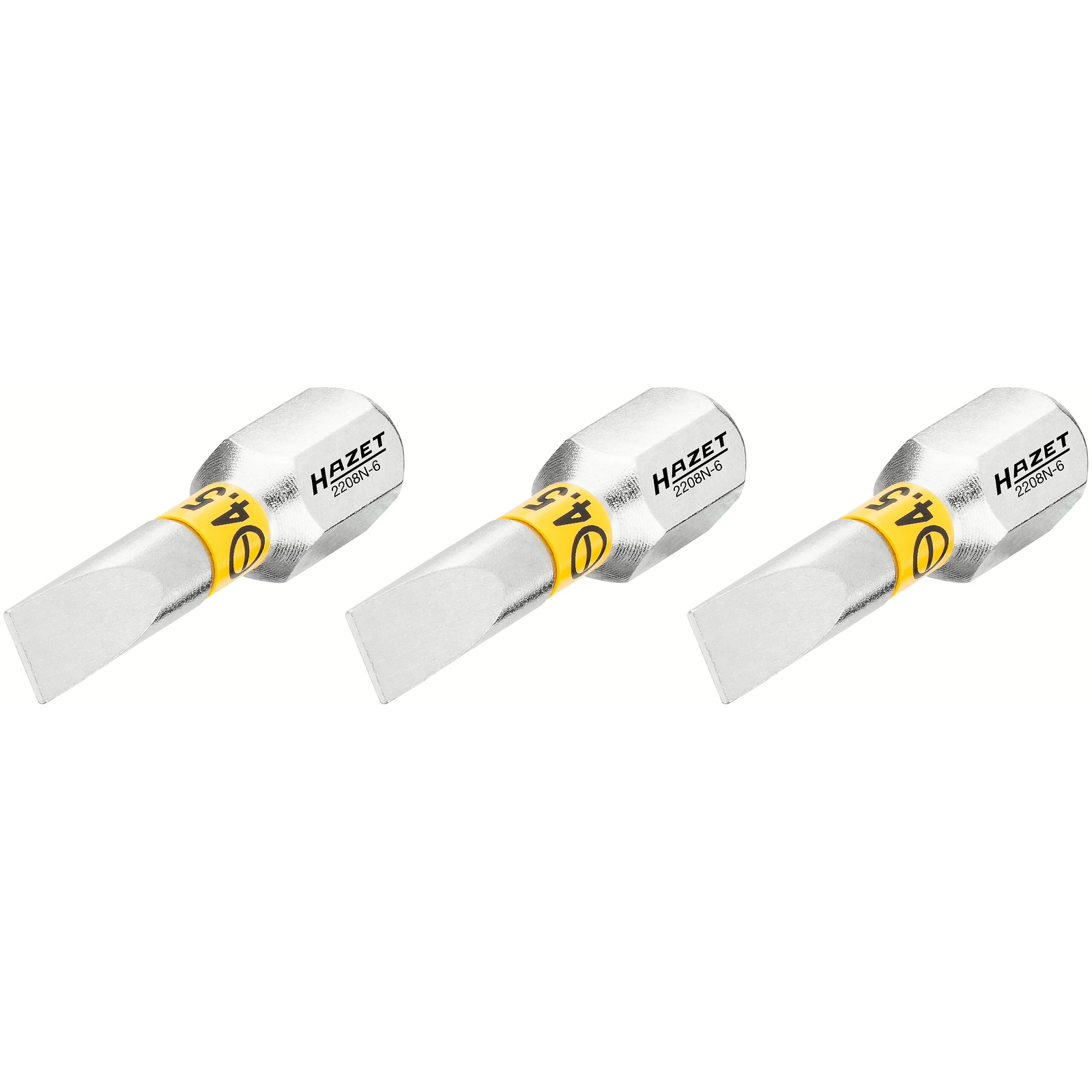 Embouts tournevis hexagone massif 1/4