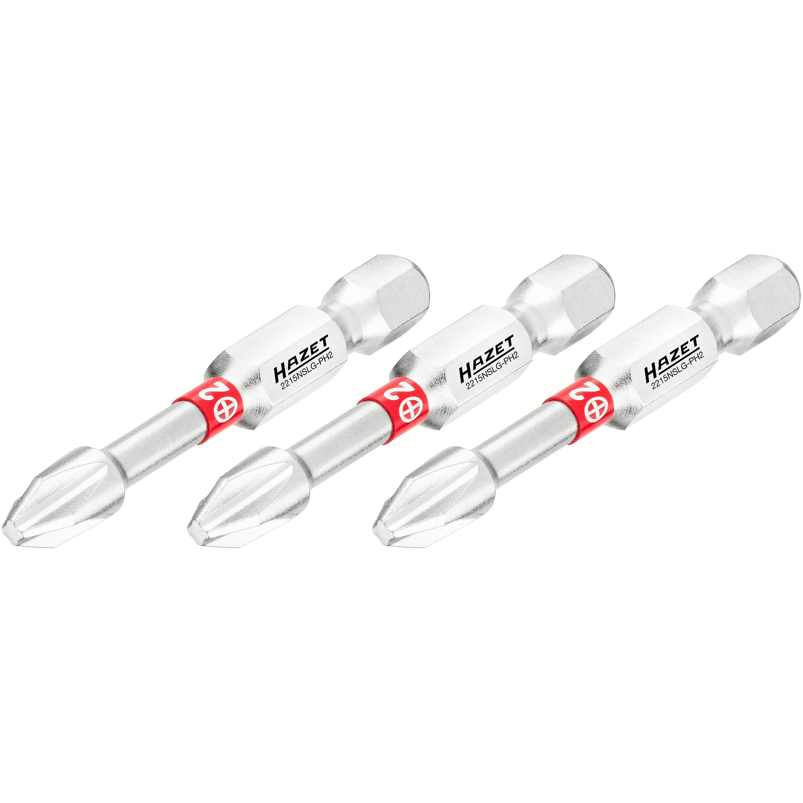 Embouts-tournevis Phillips PH2 50 mm hexagone massif 1/4