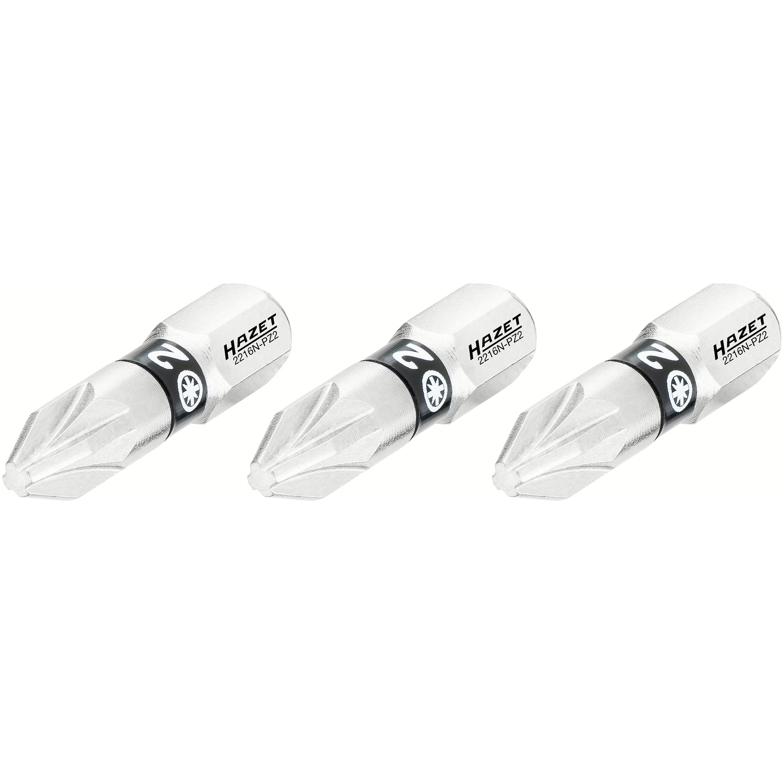 Embout-tournevis Pozidriv PZ2 25 mm hexagone massif 1/4