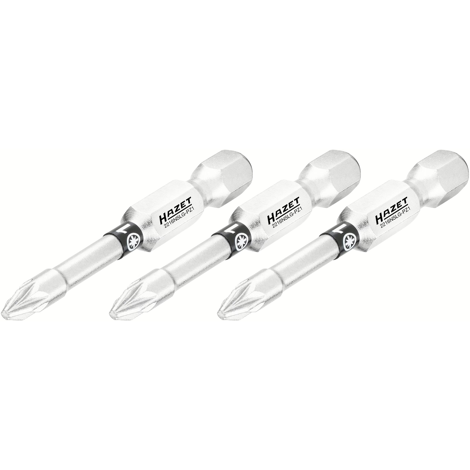 Embout-tournevis Pozidriv PZ1 50 mm hexagone massif 1/4