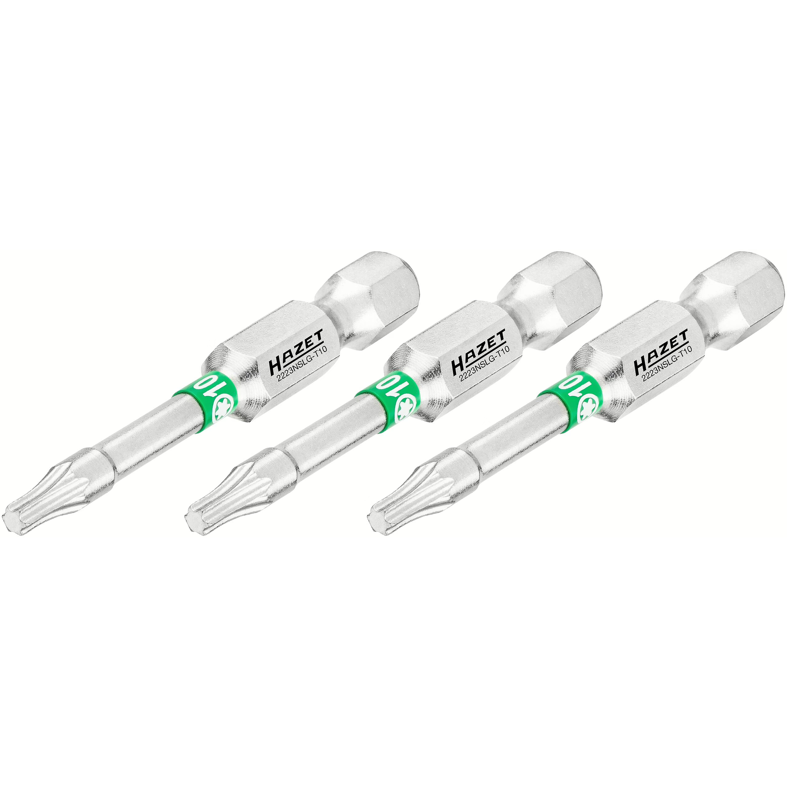 Embouts-tournevis TORX T10 50 mm hexagone massif 1/4