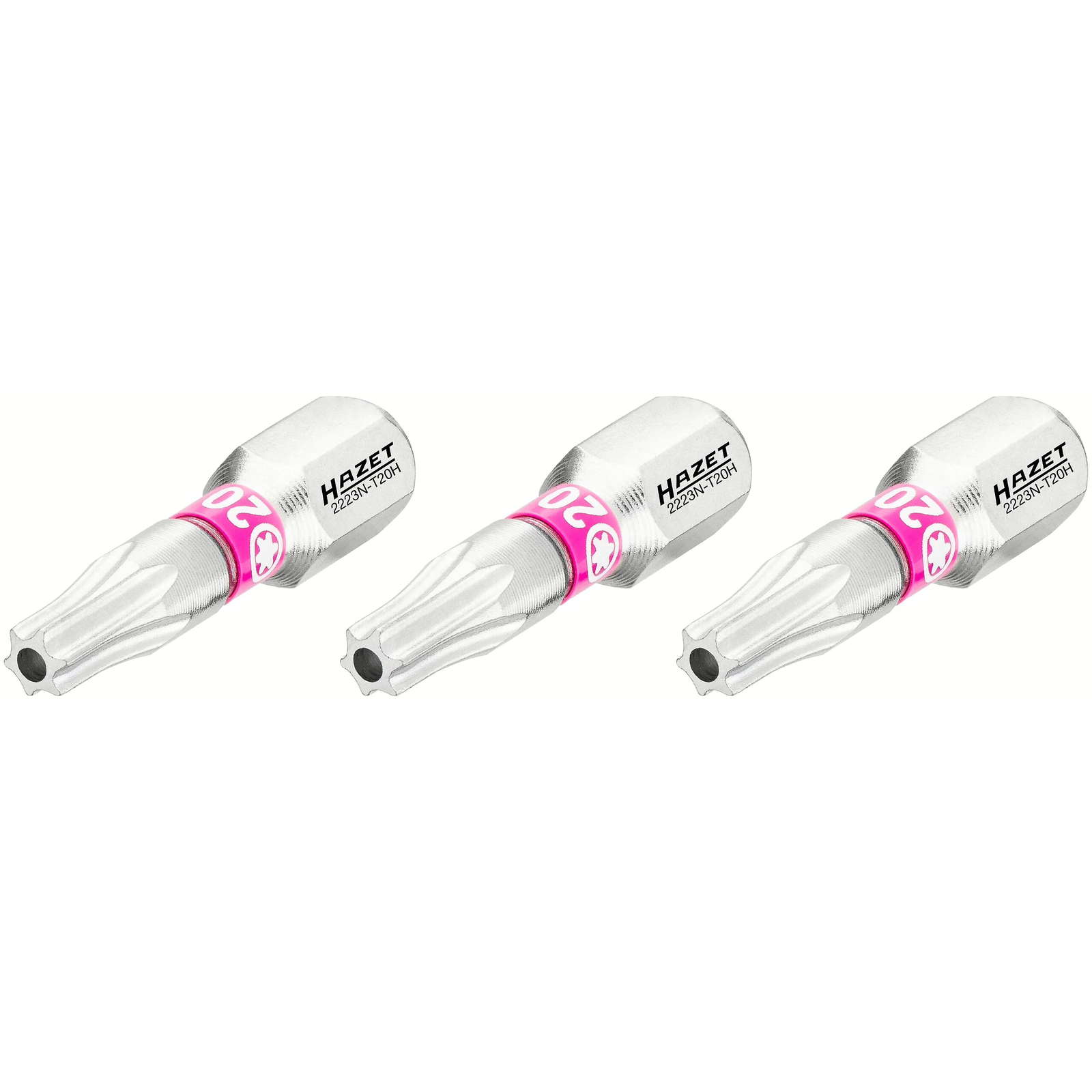 Embouts-tournevis TORX tamper résistant T20H 25 mm hexagone 1/4