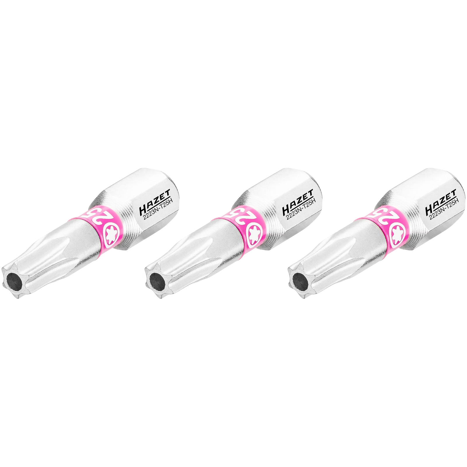 Embout-tournevis TORX tamper résistant T25H 25 mm hexagone 1/4