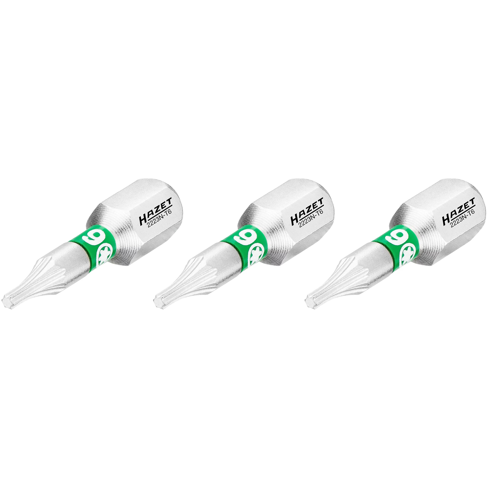 Embout-tournevis TORX intérieur T6 25 mm 3 pièces hexagone 1/4 pouce HAZET - 2223N-T6/3