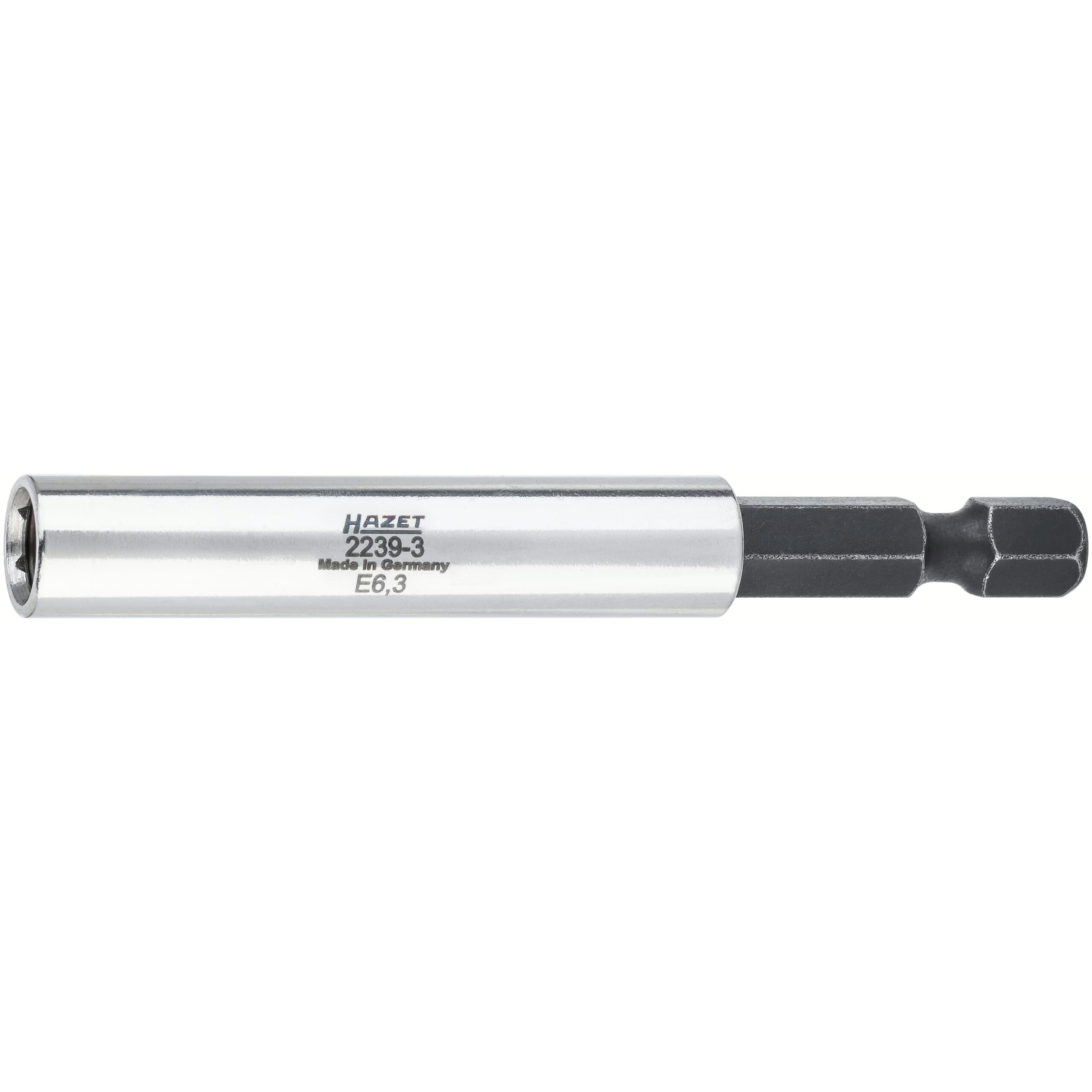 Adaptateur hexagone massif 1/4 pouce 6,3 mm hexagone creux 1/4 pouce 75 mm inox HAZET - 2239-3