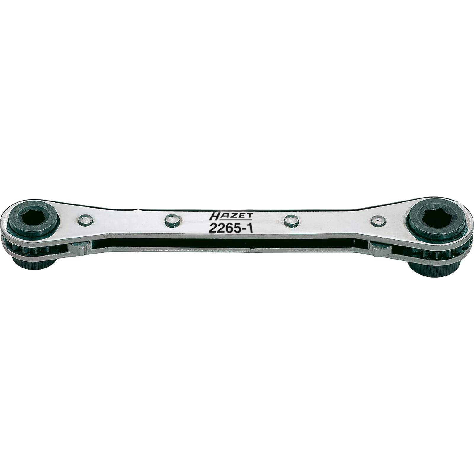 Cliquet réversible 140 mm hexagone creux 1/4 et 5/16 pouce avec aimant HAZET - 2265-1