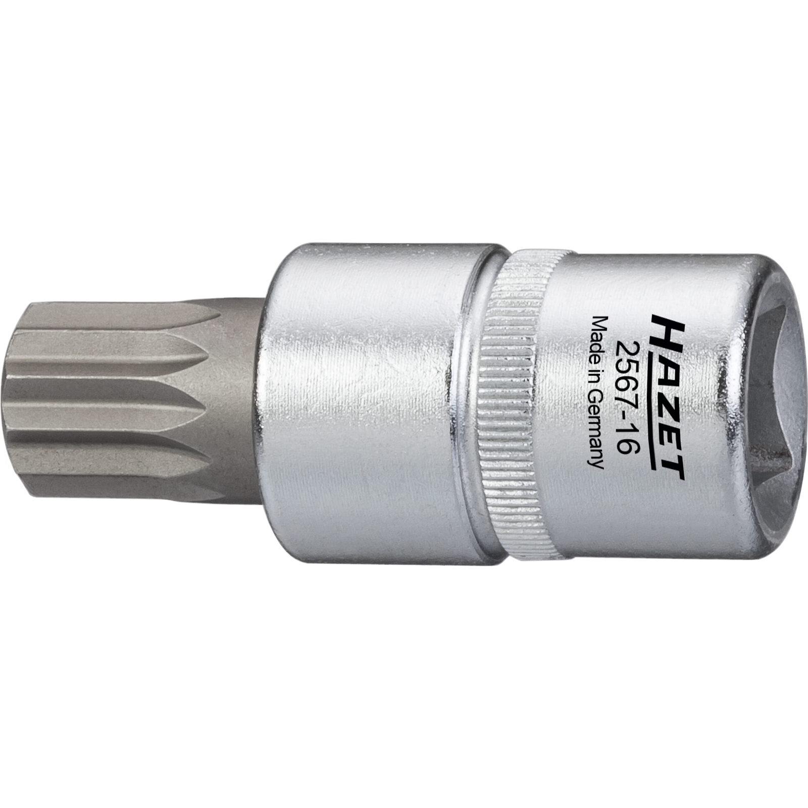 Douille mâle vidange boîte vitesse M16 profil XZN 60 mm chromée HAZET - 2567-16