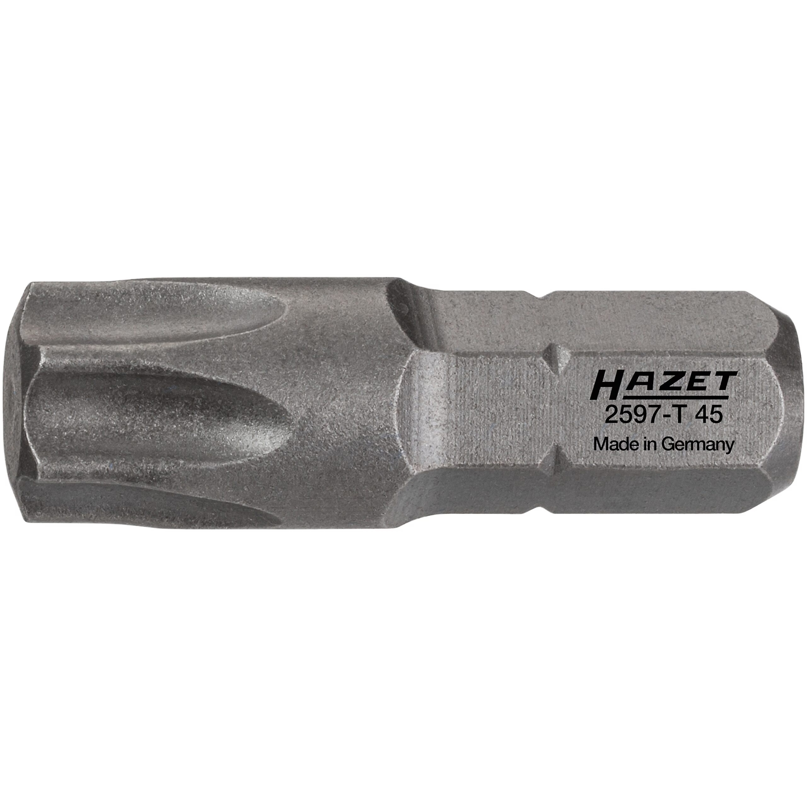 Embout-tournevis TORX T45 longueur spéciale 25 mm hexagone 1/4 pouce HAZET - 2597-T45