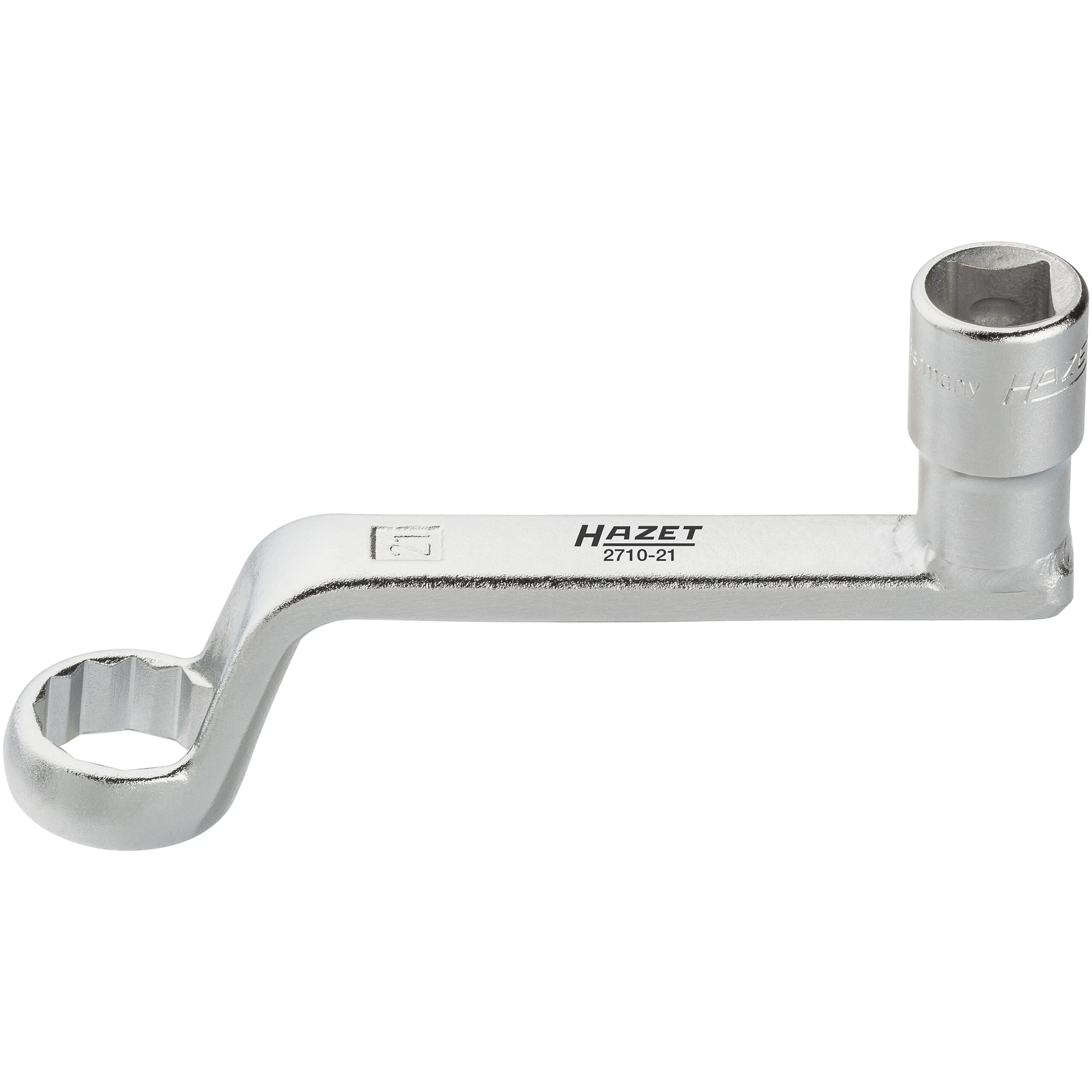 Outil spécial vissage amortisseur réglage carrossage 21 mm carré creux 1/2 pouce manuel HAZET - 2710-21