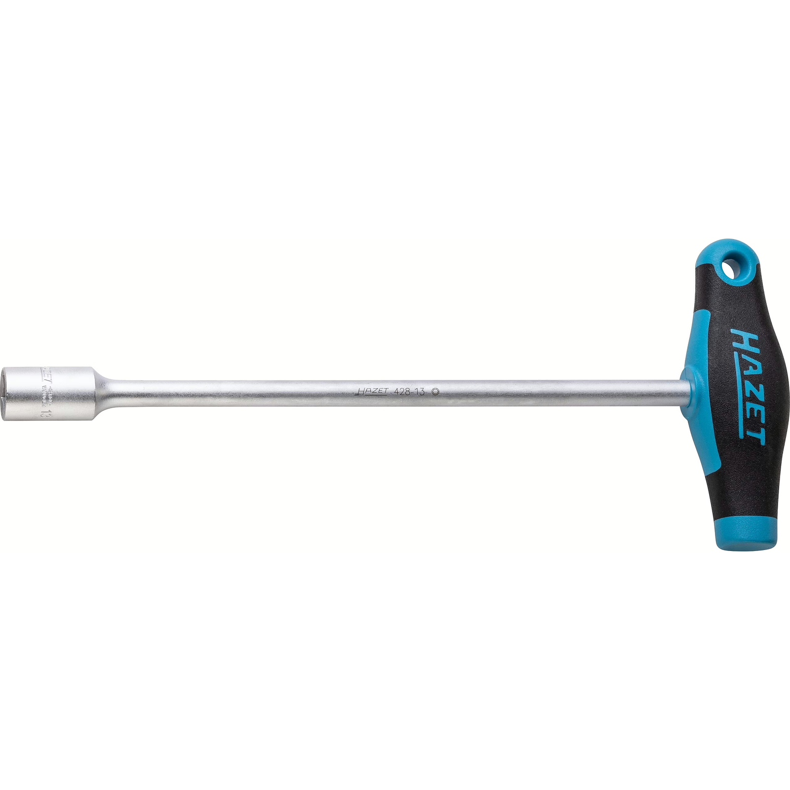 Douille 13 mm profil extérieur 6 pans manche en T bimatière ergonomique courte HAZET - 428-13