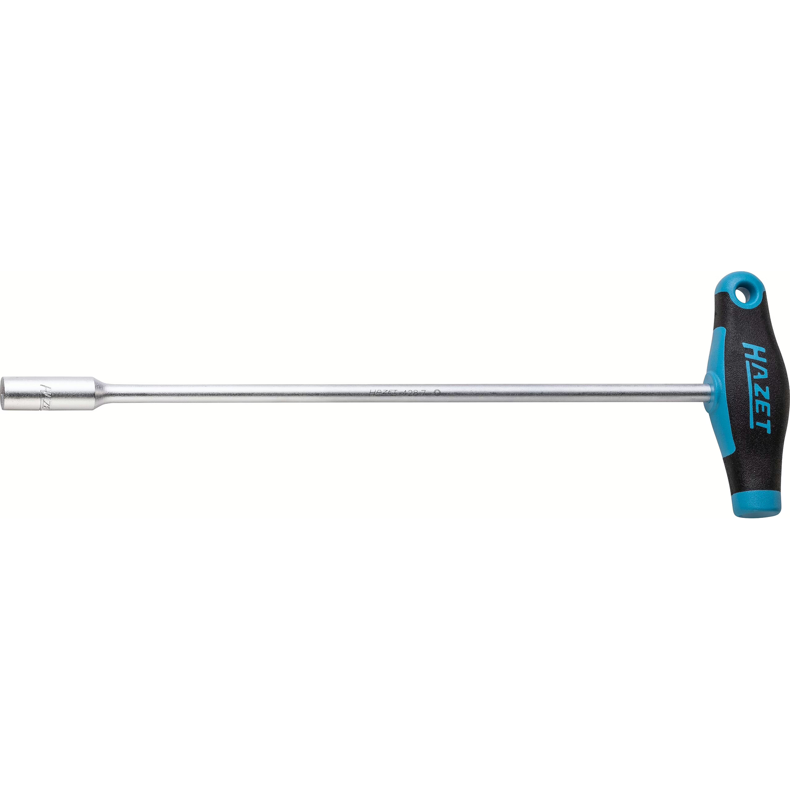 Douille 7 mm profil 6 pans manche en T bimatière ergonomique HAZET - 428-7