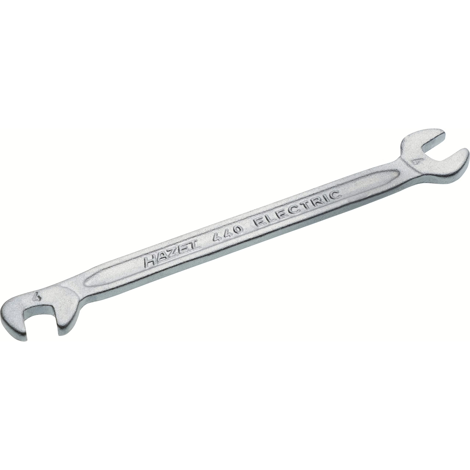 Clé à fourche double profil extérieur 6 pans 4 mm chromée HAZET - 440-4