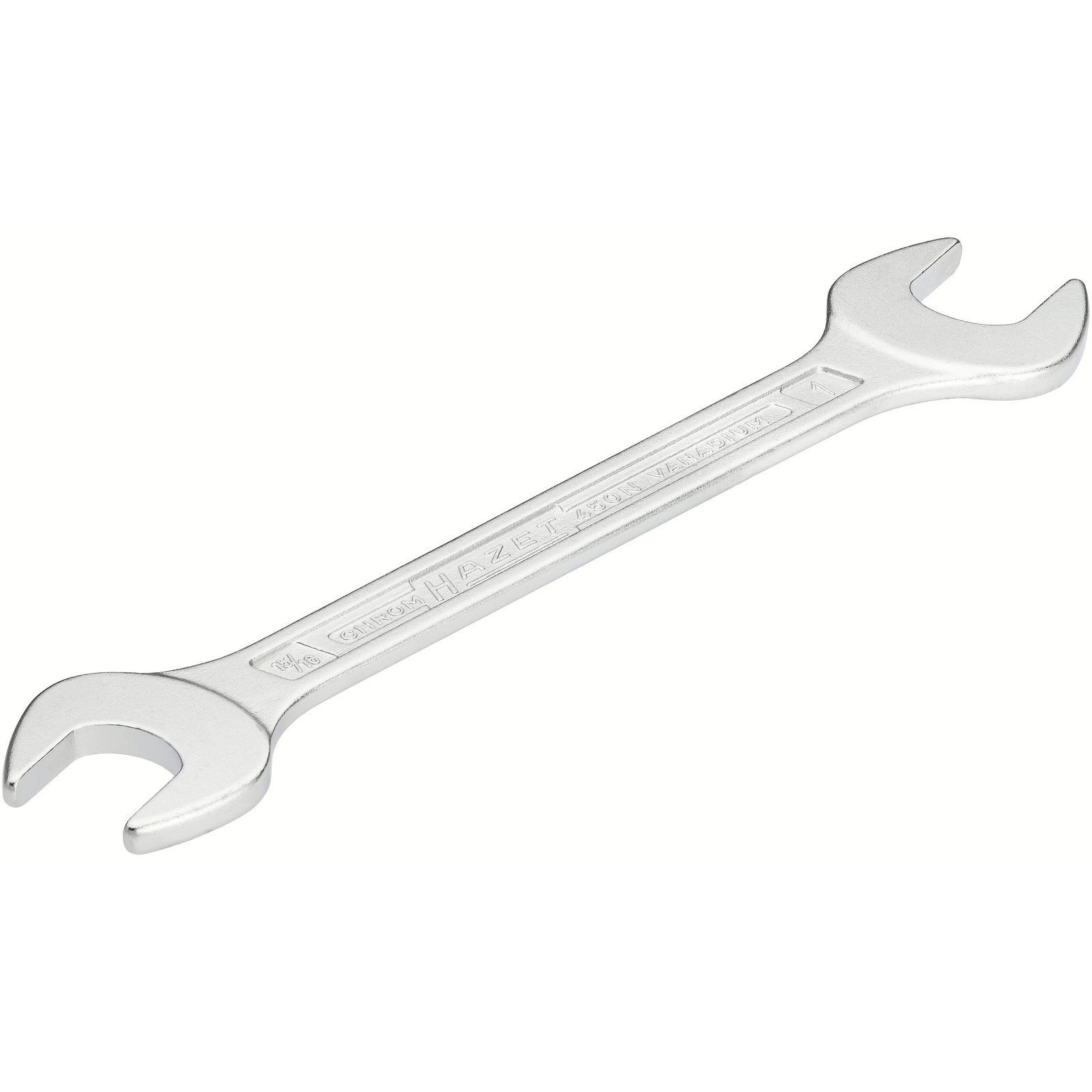 Clé à fourche double profil extérieur 6 pans 15⁄16 x 1″ chromée HAZET - 450NA-15/16X1VKH