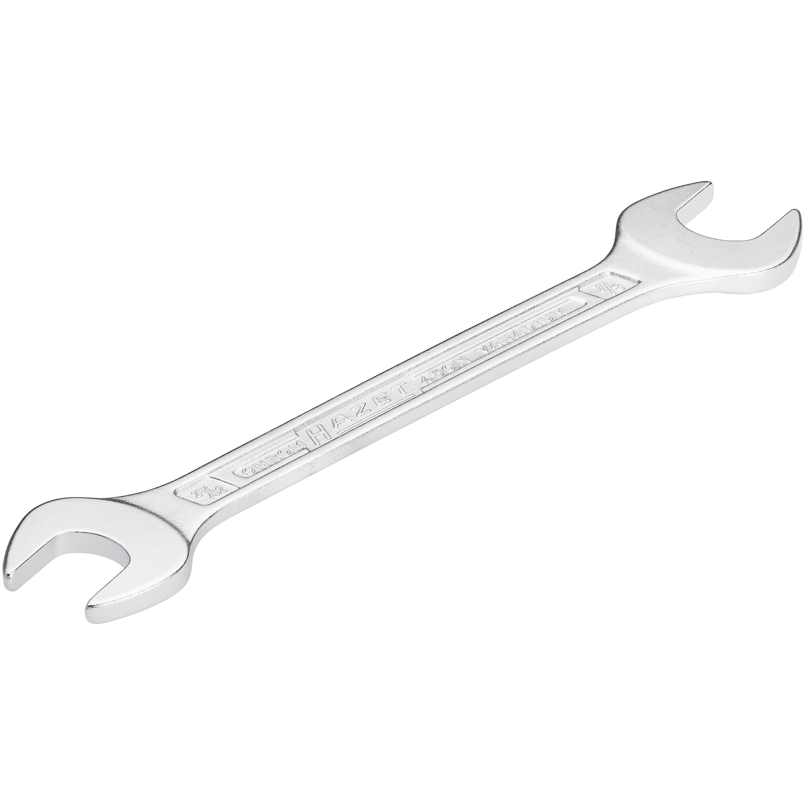 Clé à fourche double profil 6 pans 25⁄32 x 7⁄8″ chromée DIN 895 HAZET - 450NA-25/32X7/8VKH