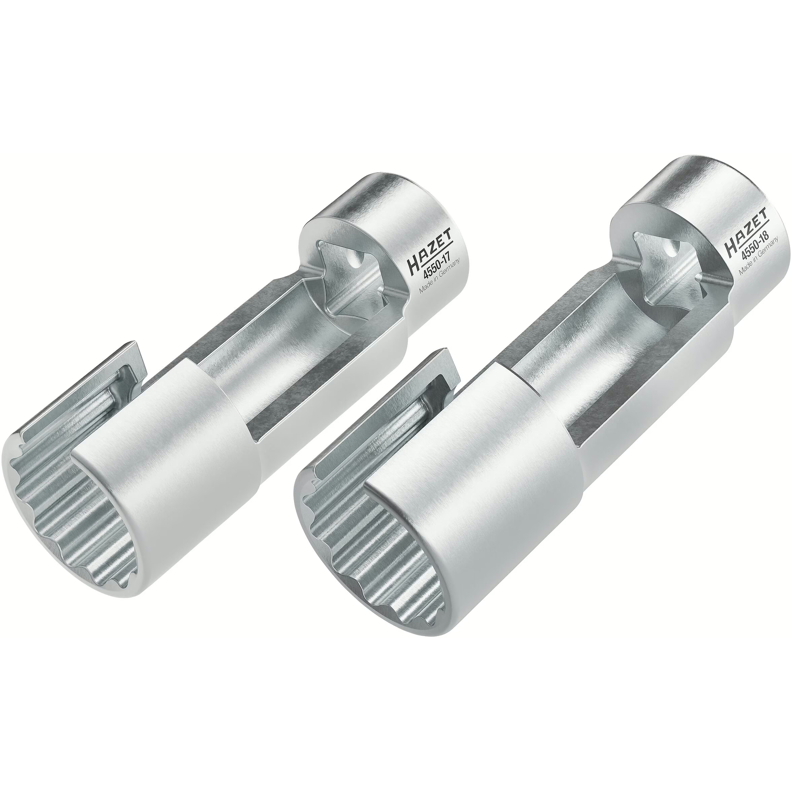 Jeu de clés conduite injection 2 pièces 17 et 18 mm carré creux 3/8