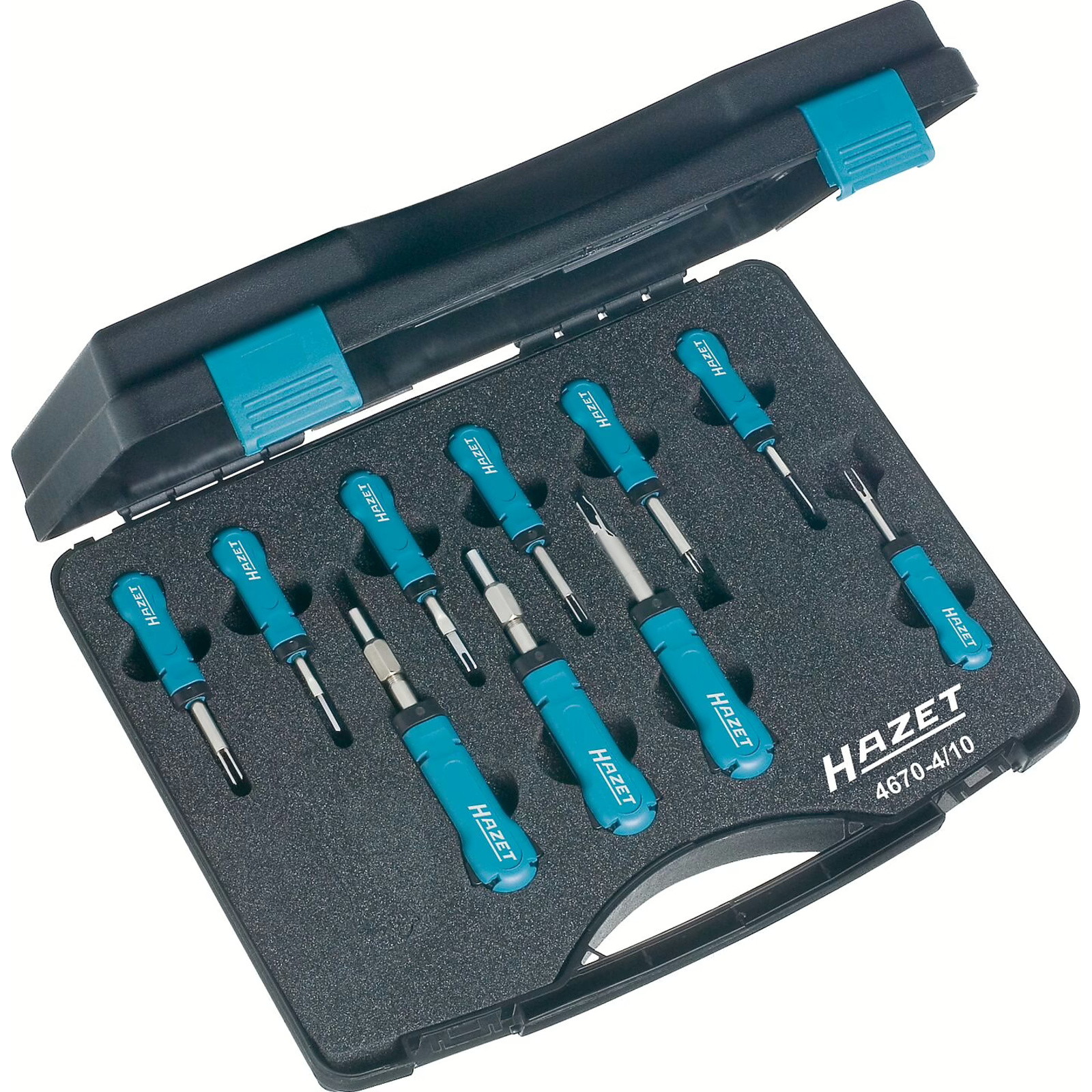 Assortiment déconnecteurs câbles 10 pièces pour VW Audi Seat Škoda avec coffret HAZET - 4670-4/10