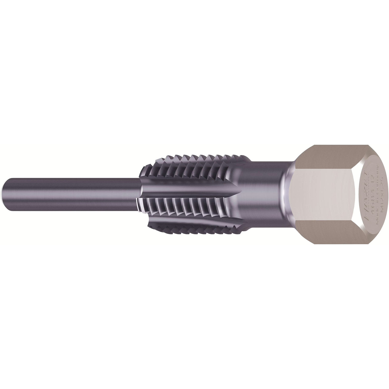 Outil réparation filetage capteurs température gaz échappement M12 x 1,25 6 pans 55 mm TiAlN HAZET - 4683-12