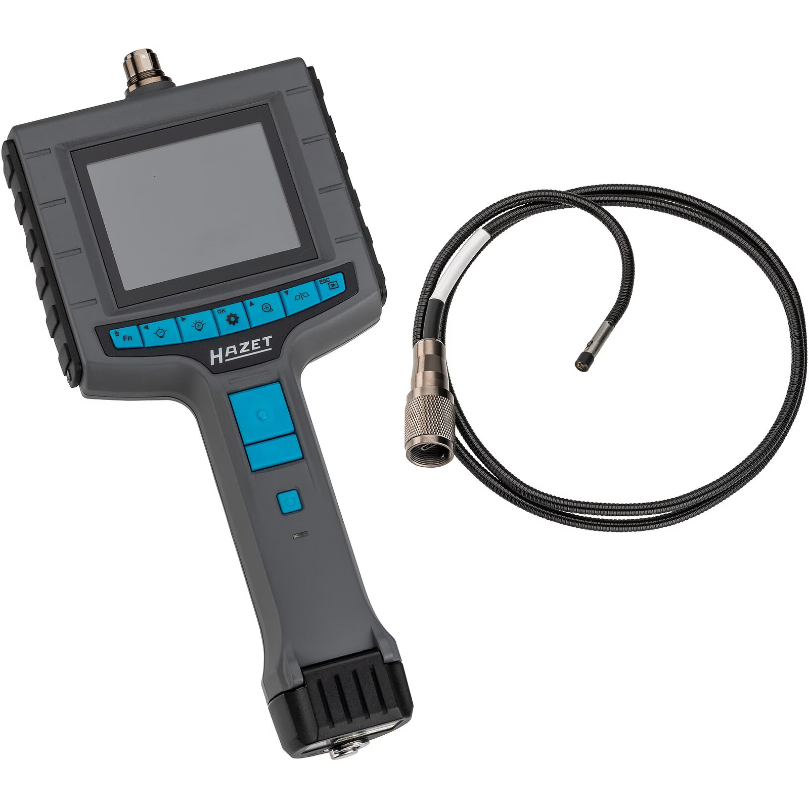 Jeu d'endoscope HD 5 pièces avec caméras frontale et latérale Ø 4,9 mm en coffret HAZET - 4812-11/5FS