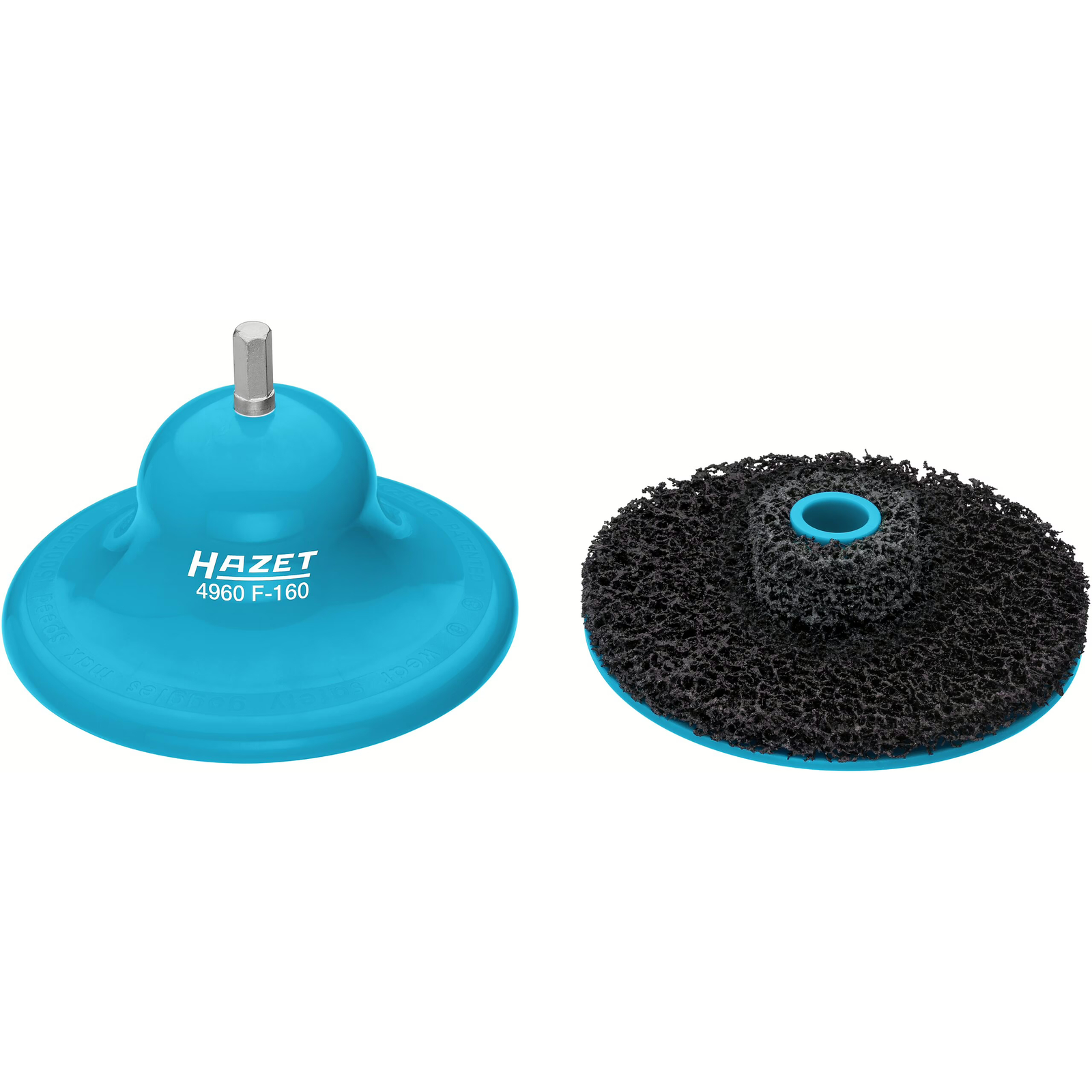 Nettoyeur rebord de jante 2 pièces Ø160 mm avec disque ponçage HAZET - 4960F-160/2