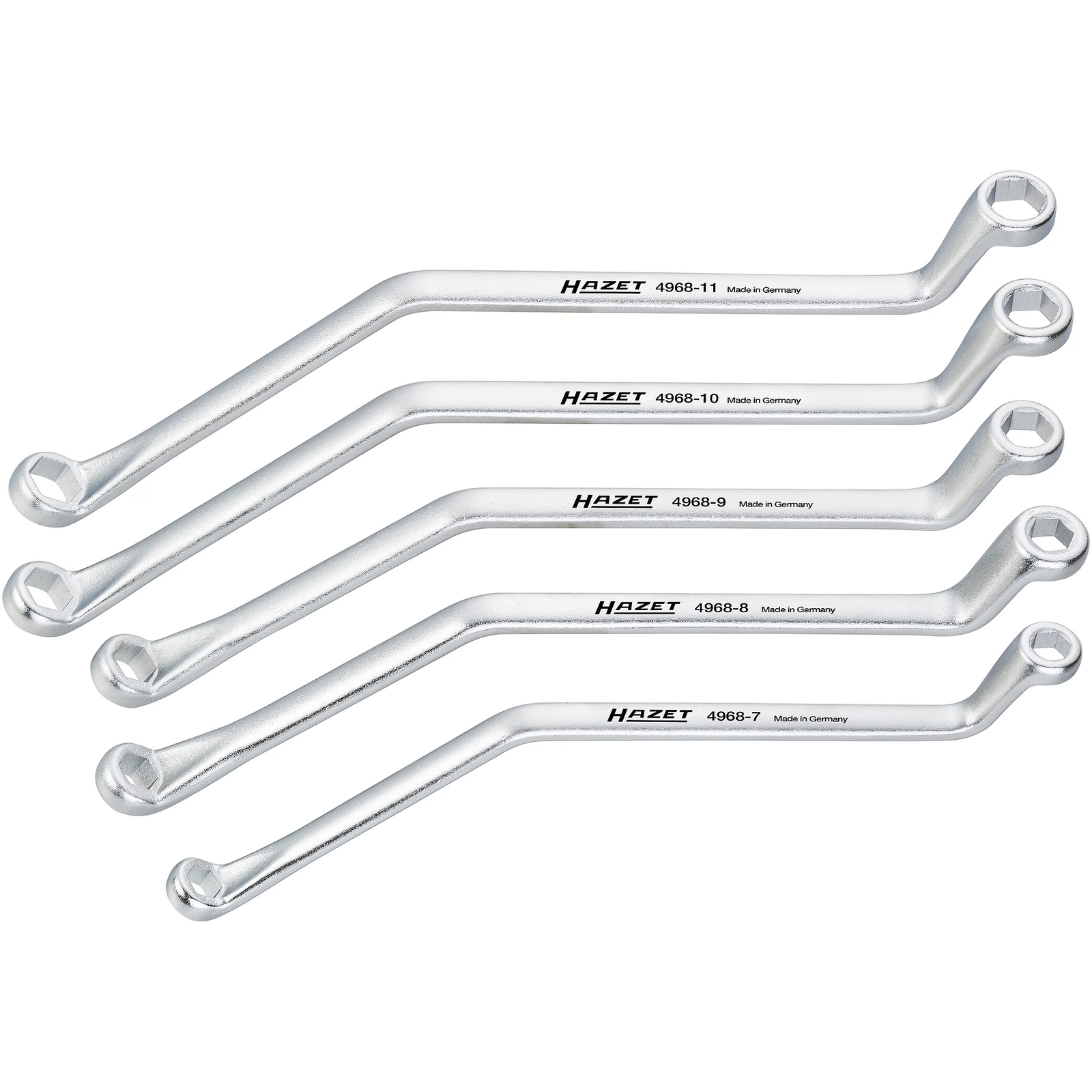 Jeu de clés de purge freins profil extérieur 6 pans 5 pièces 7-11 HAZET - 4968/5