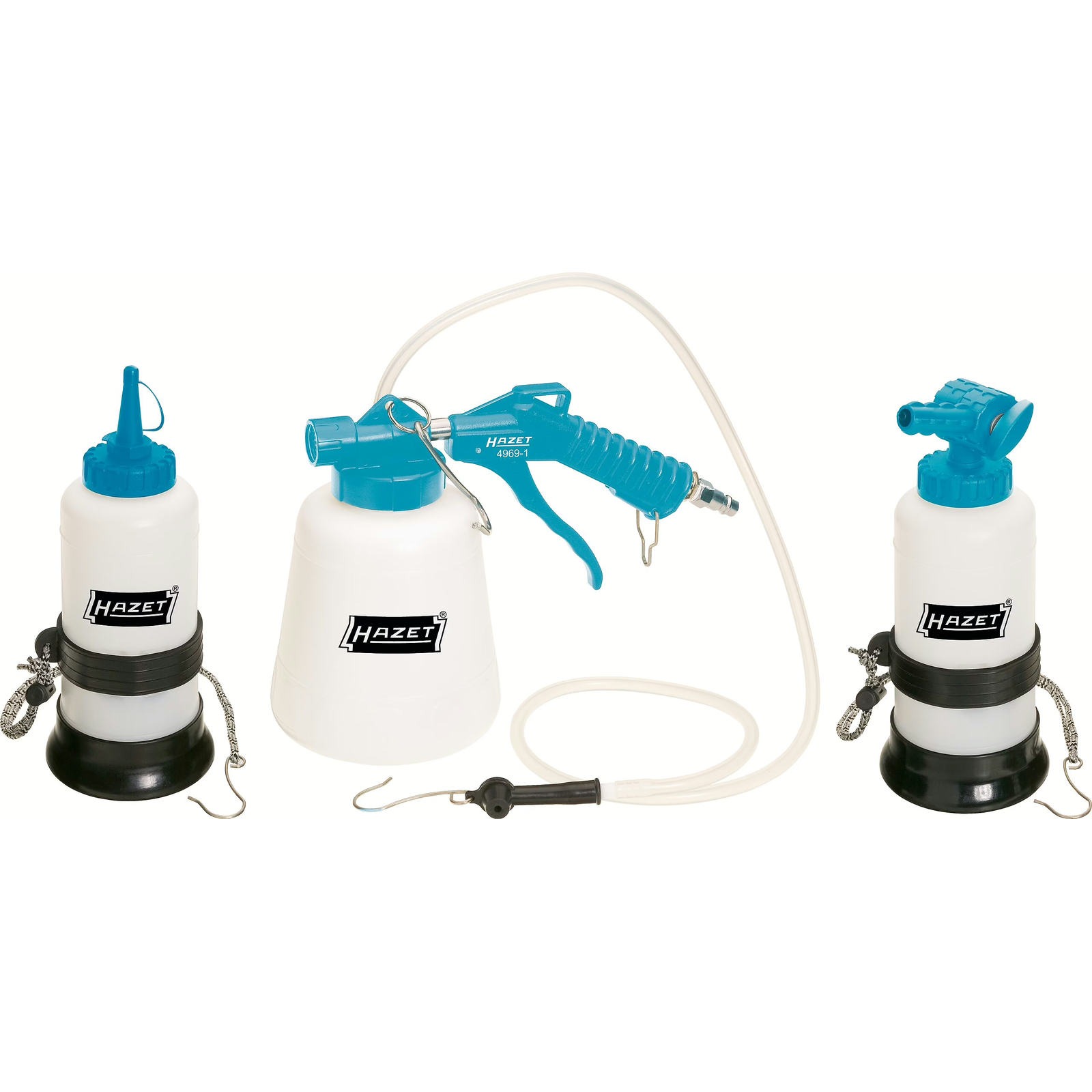 Jeu d'outils purge freins pneumatique 3 pièces avec raccord universel HAZET - 4969-1/3