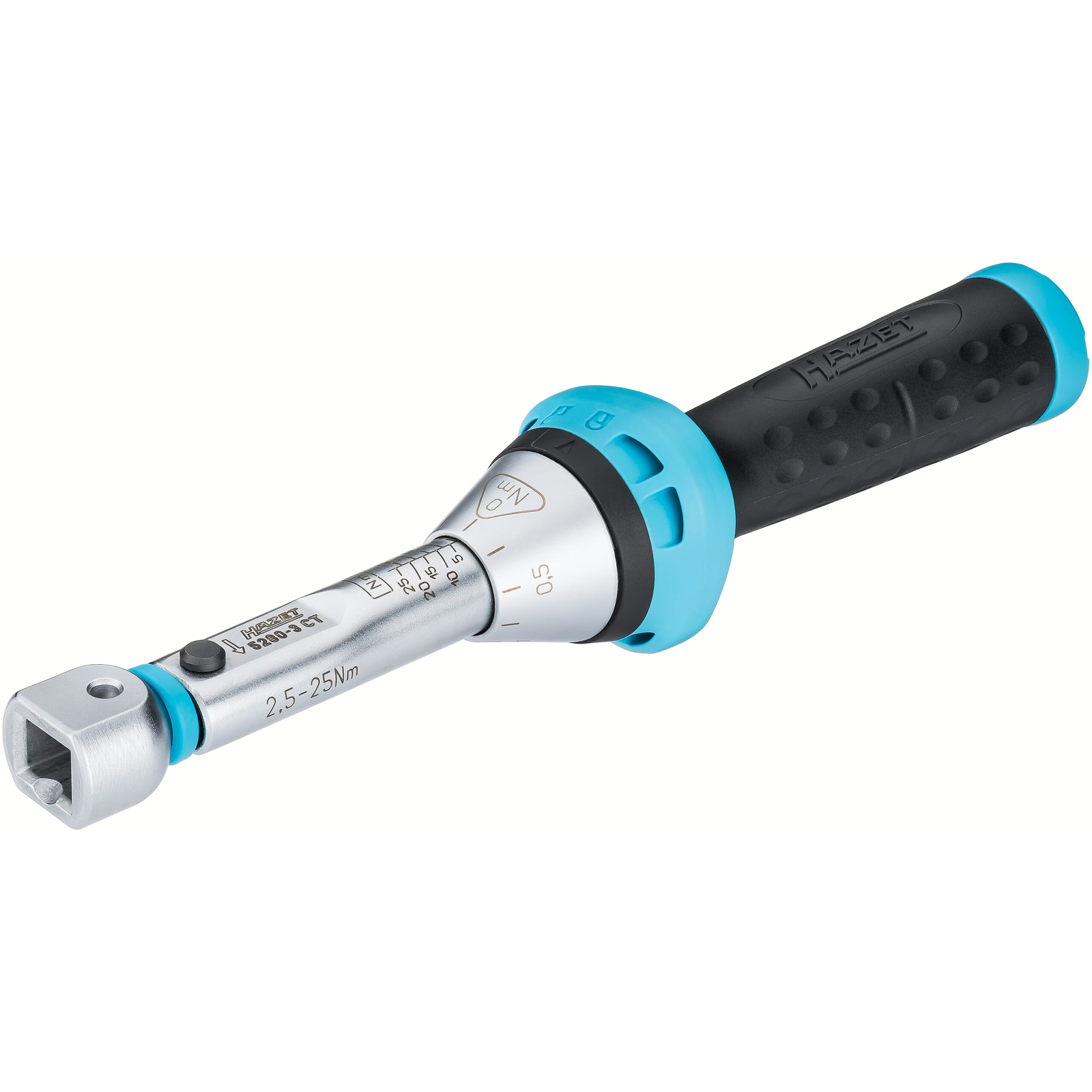 Clé dynamométrique 2,5-25 Nm carré femelle 9 x 12 mm précision 3% HAZET - 5280-3CT